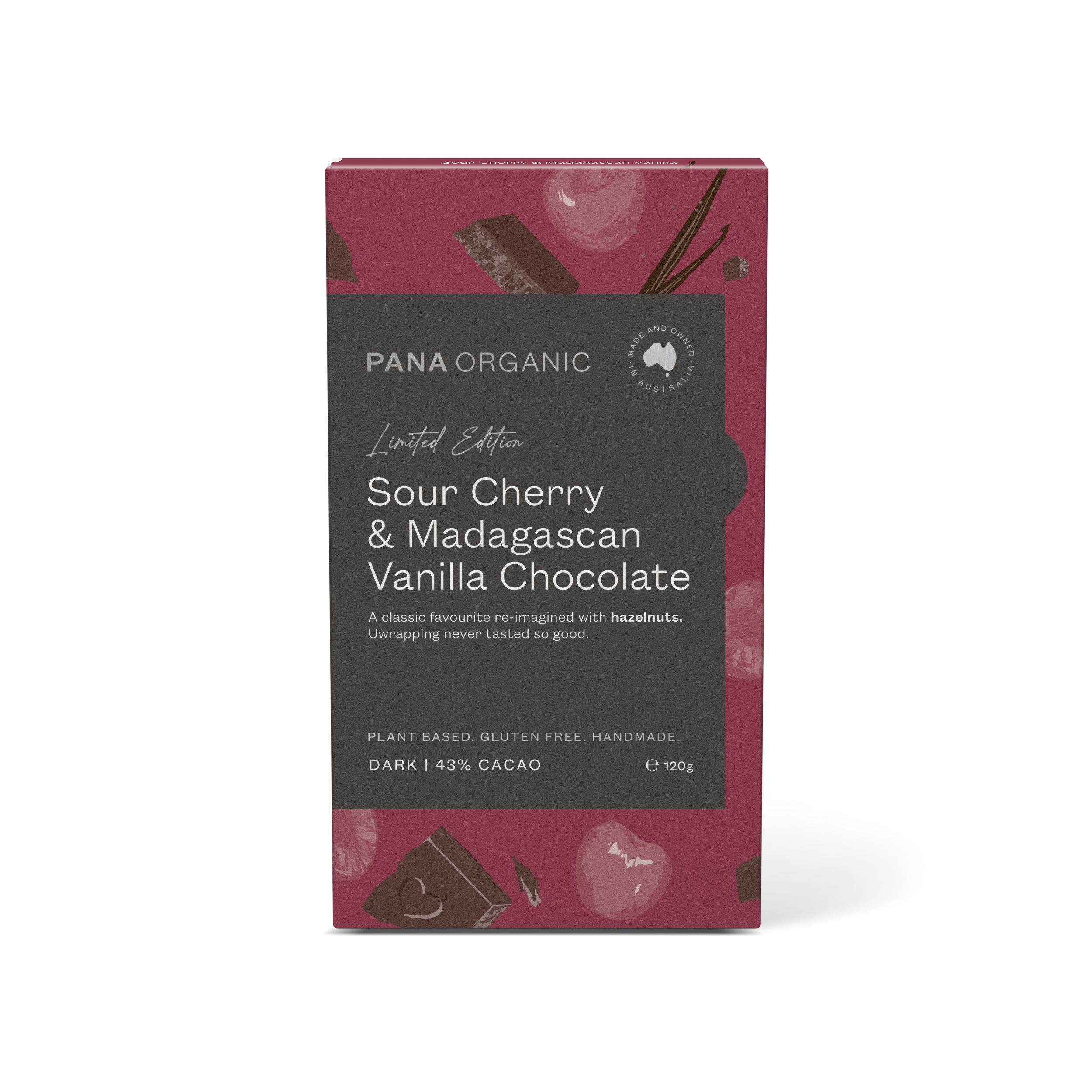 Sour Cherry & Madagascan Vanilla Chocolate Block - Limited Edition