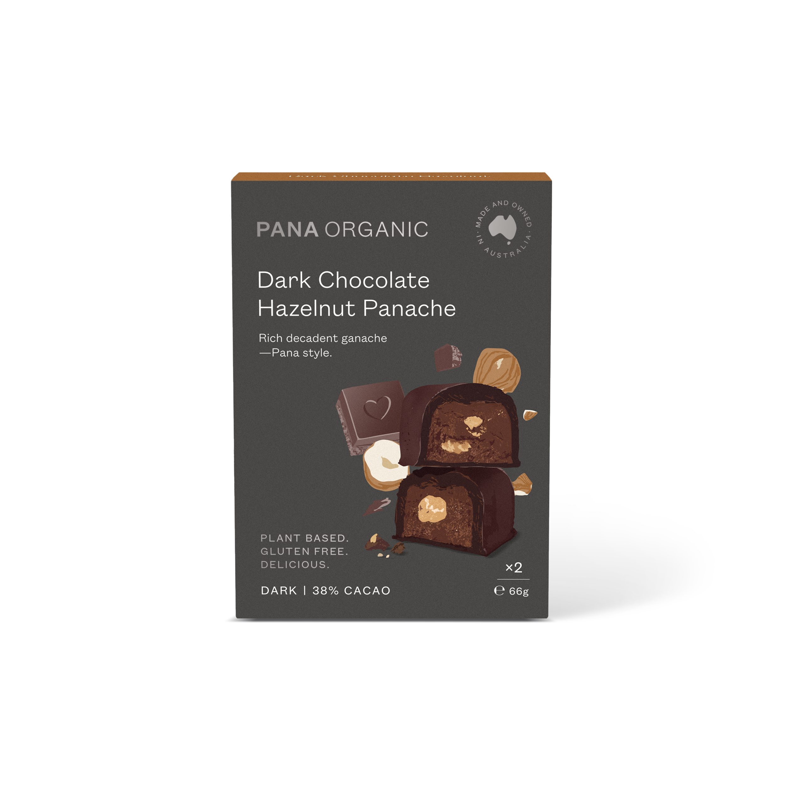Dark Chocolate Hazelnut Panache | Pana Organic