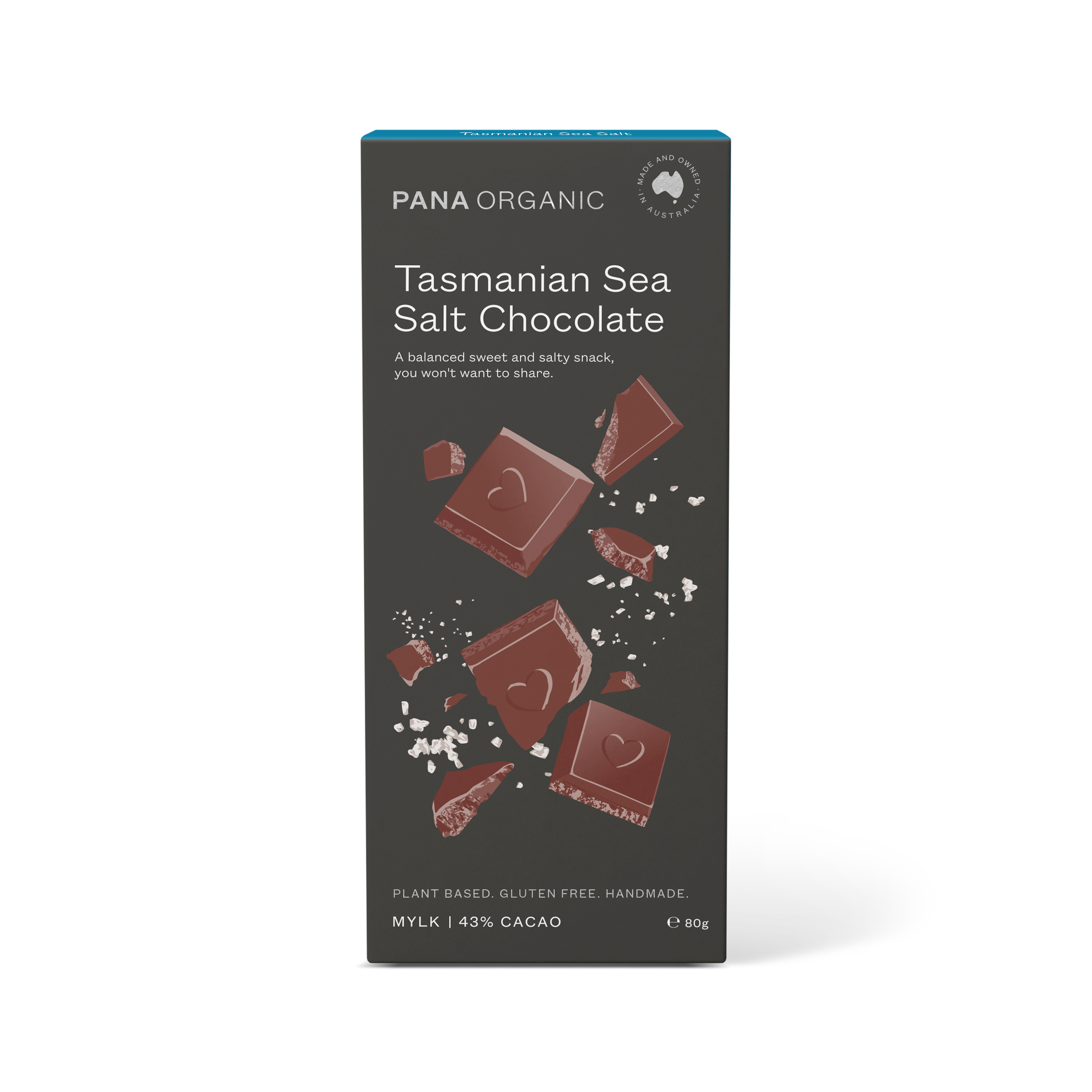 80g Tasmanian Sea Salt Mylk Chocolate