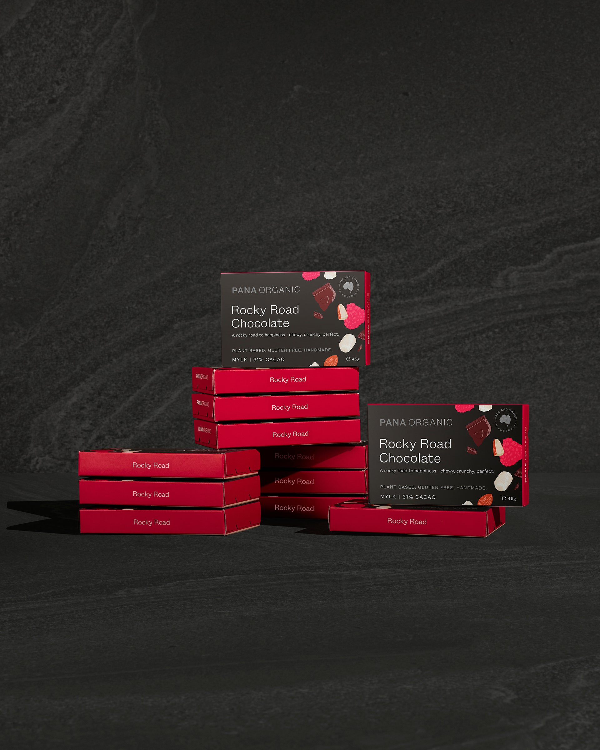 Pana Organic Handmade Rocky Road Chocolate Blocks