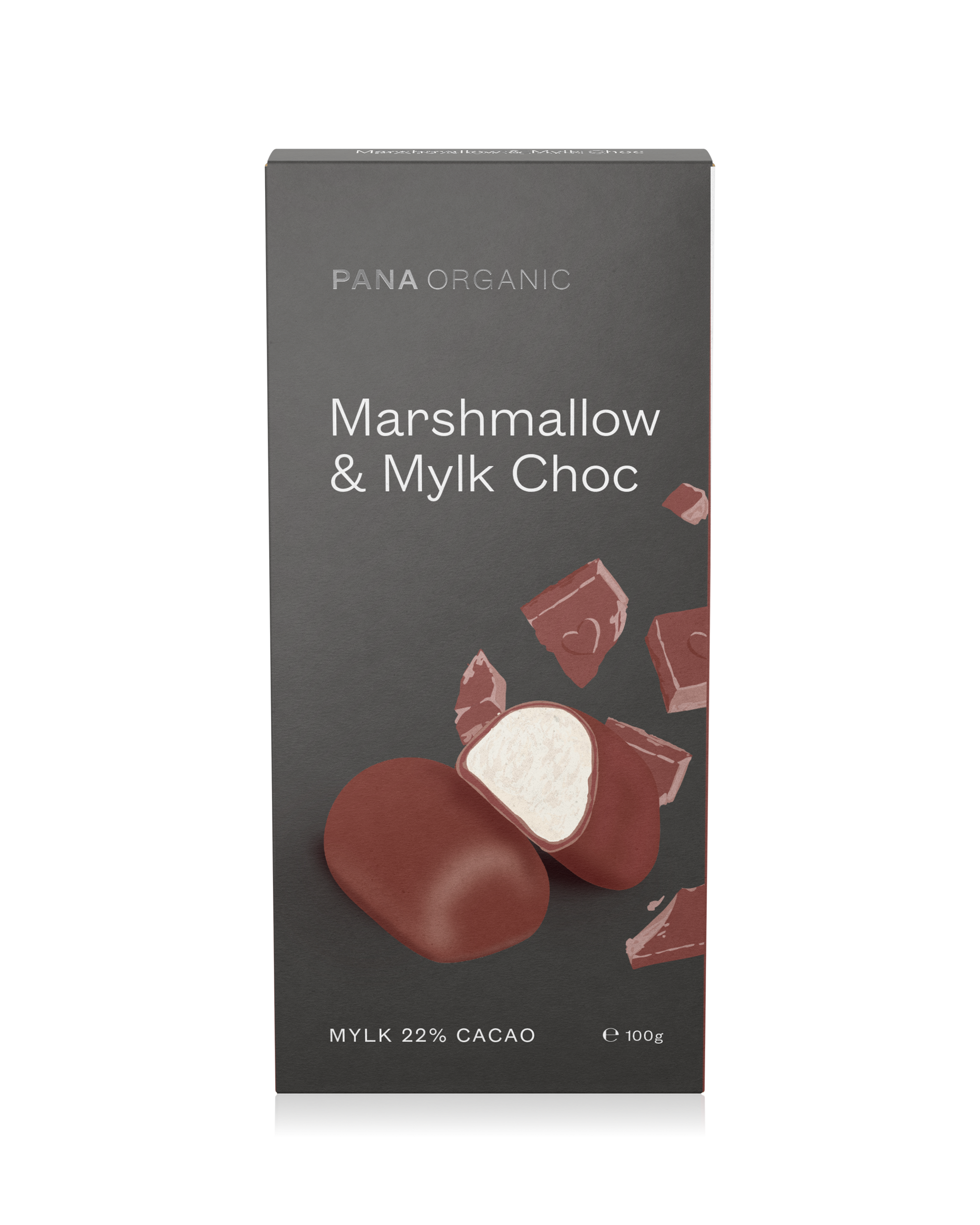 Soft marshmallows coated in creamy plant-based mylk chocolate.