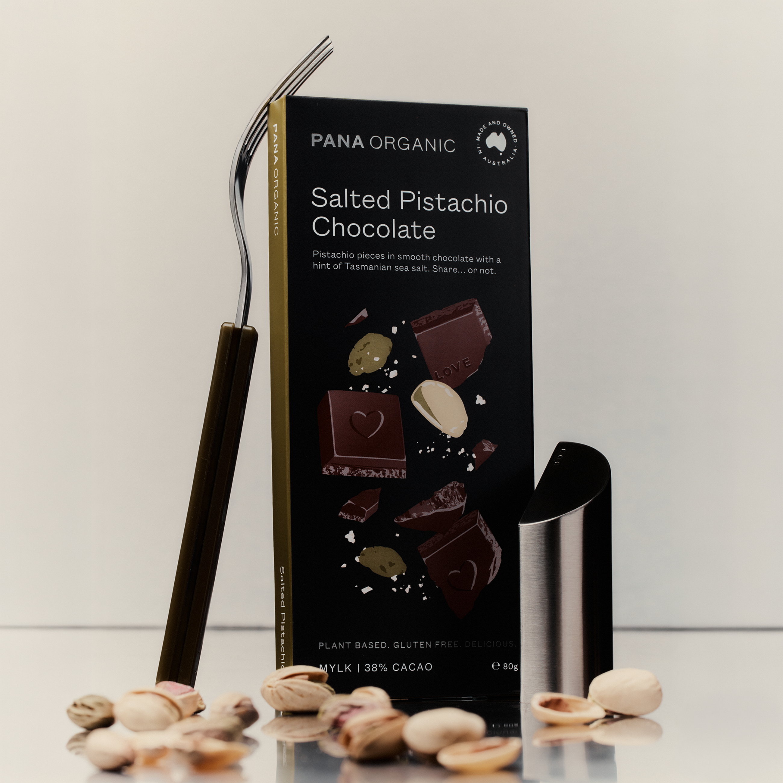 80g Salted Pistachio Mylk Chocolate