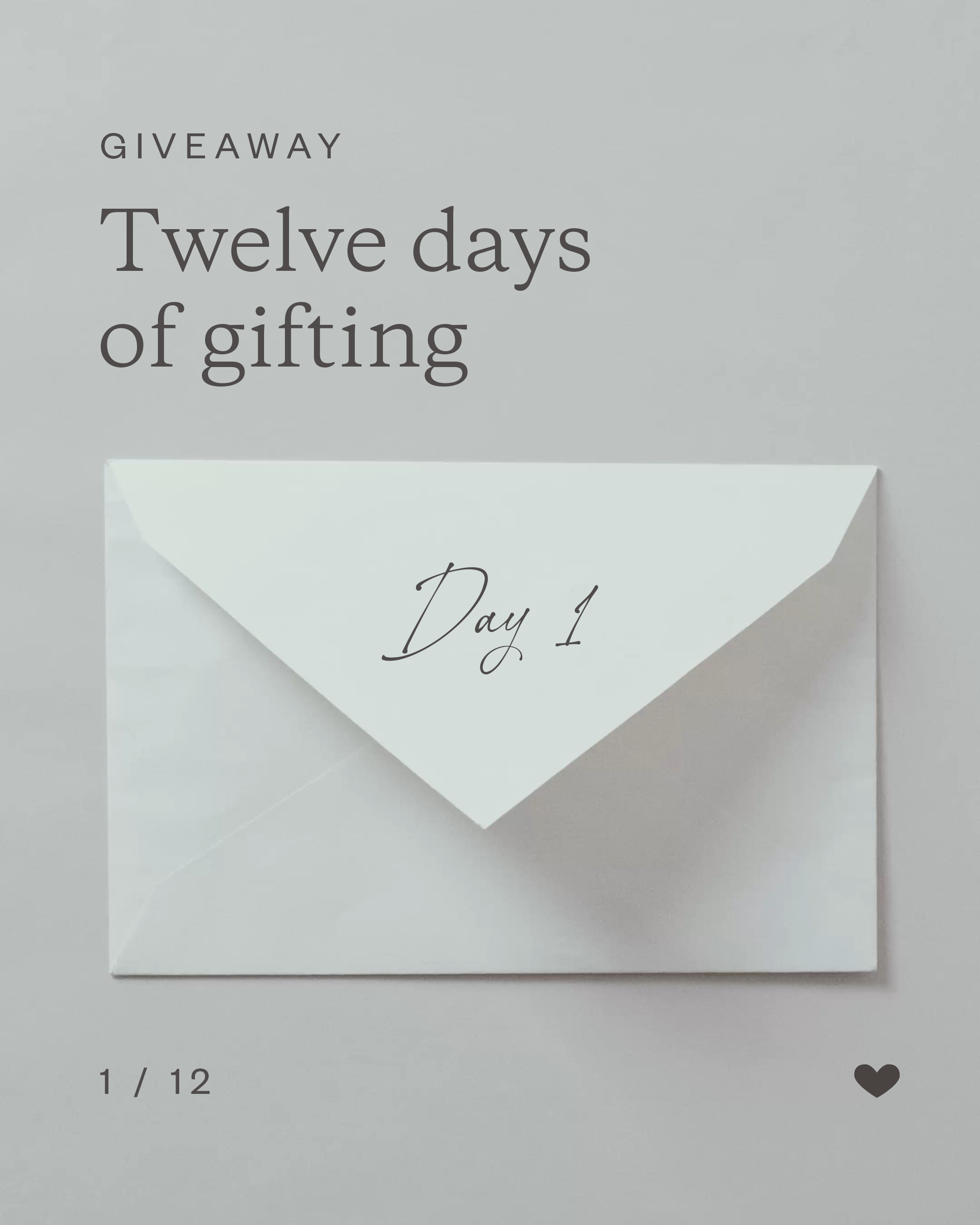 Terms & Conditions: 12 Days of Gifting