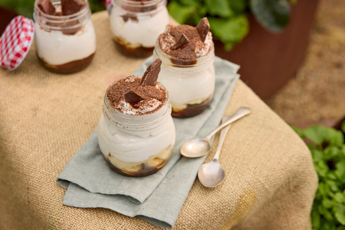 Chocolate Banoffee Pots | As Seen on Farm to Fork