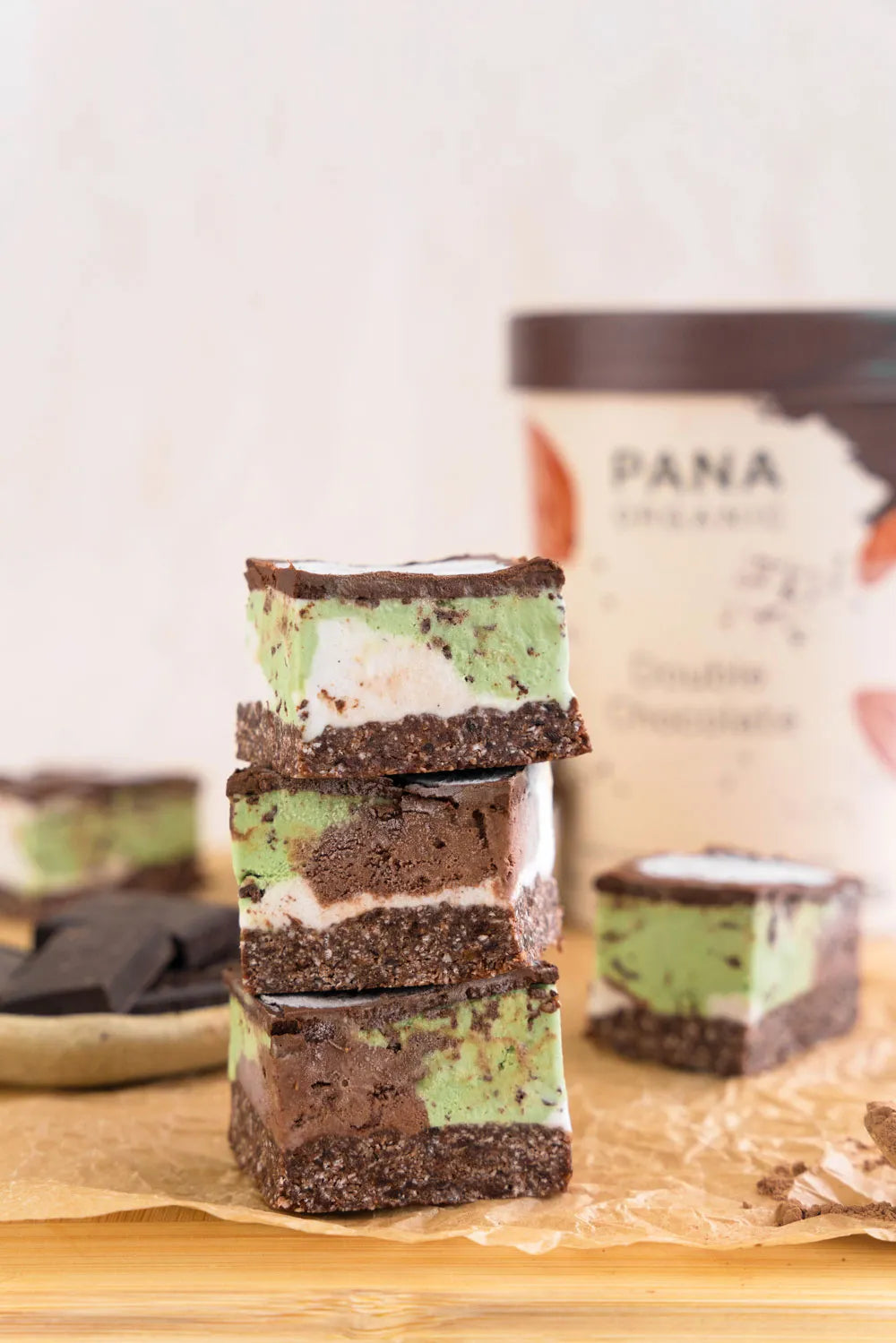 Mint Choc Frozen Dessert Slice