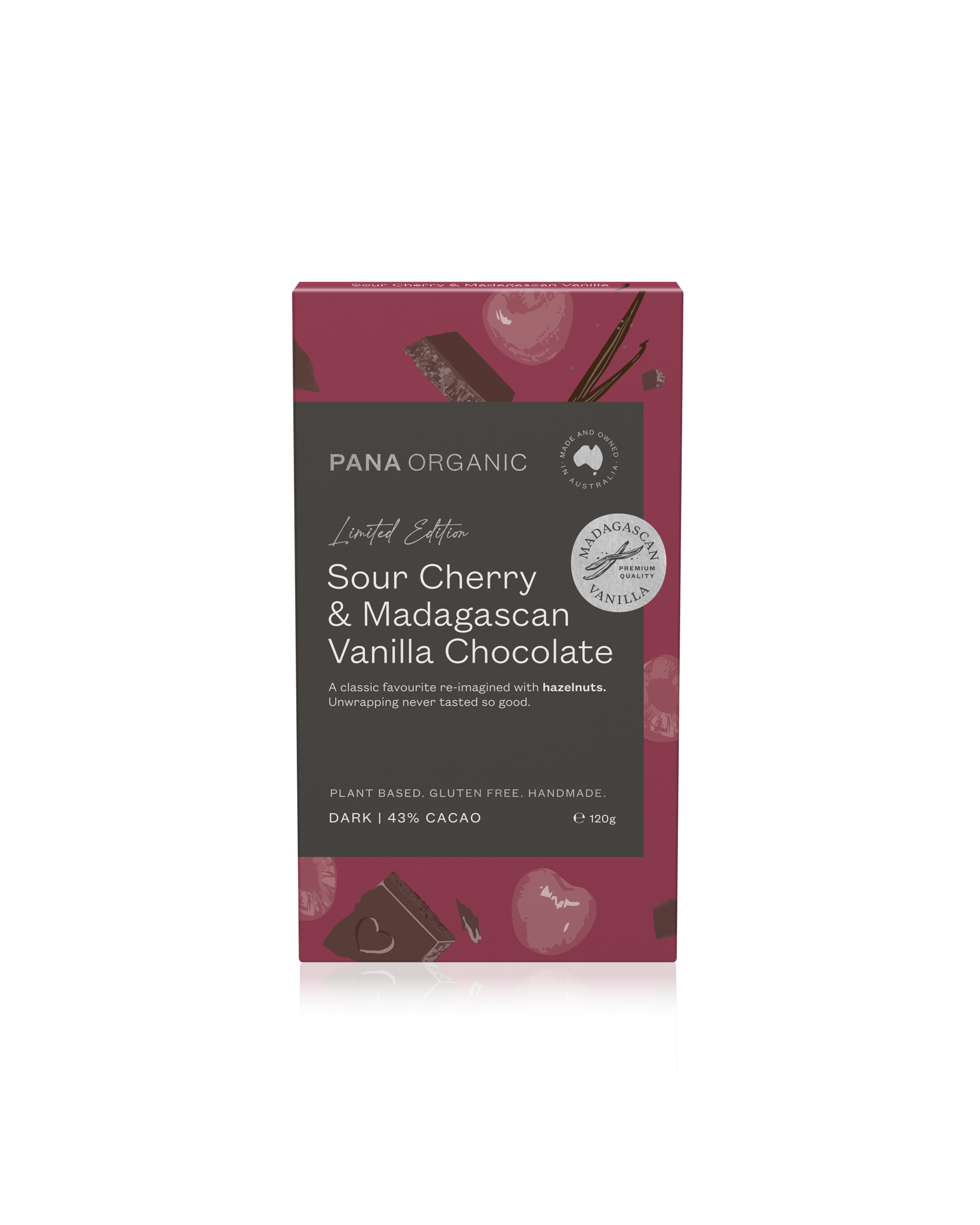 Sour Cherry & Madagascan Vanilla Chocolate Block - Limited Edition