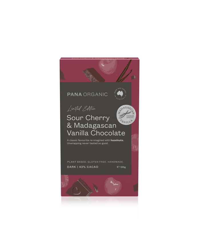 Sour Cherry & Madagascan Vanilla Chocolate Block - Limited Edition