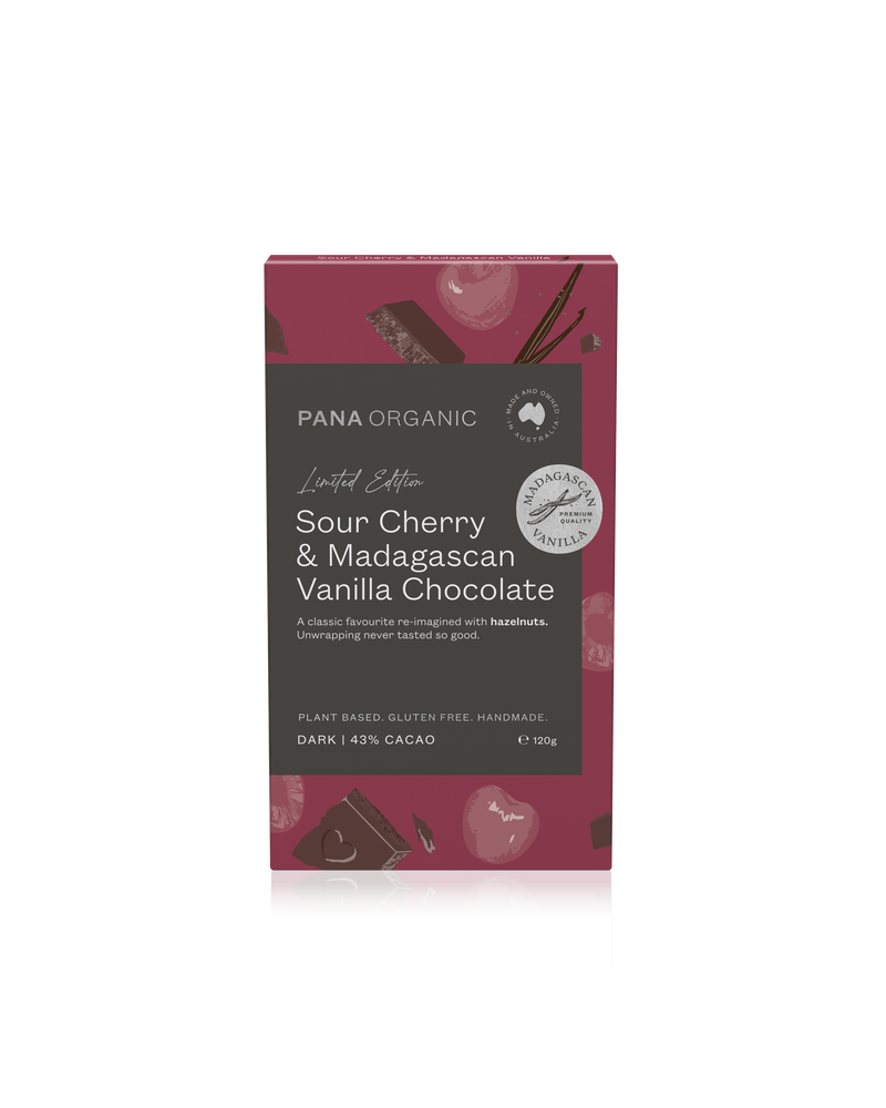 Sour Cherry & Madagascan Vanilla Chocolate Block - Limited Edition