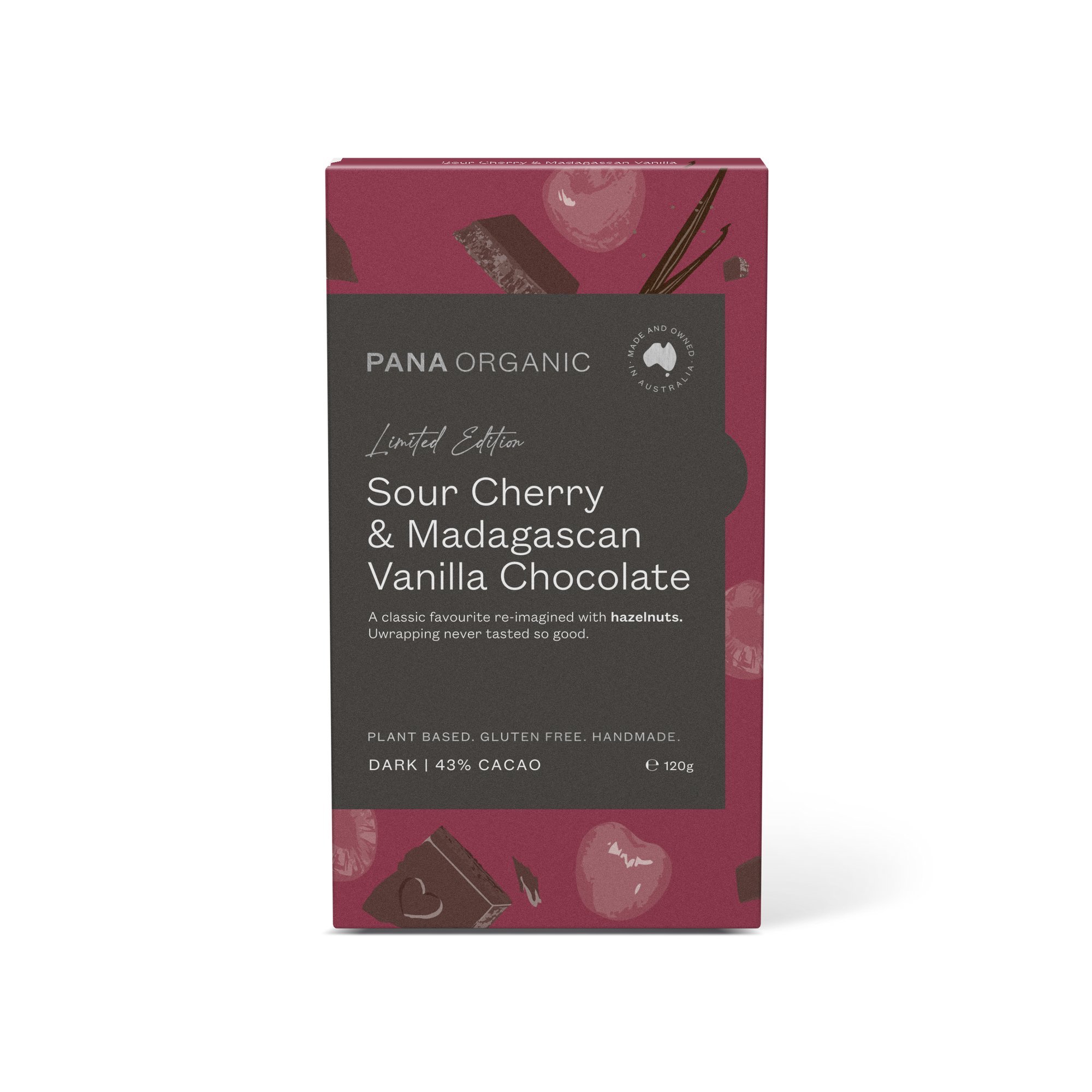 Sour Cherry & Madagascan Vanilla Chocolate Block - Limited Edition
