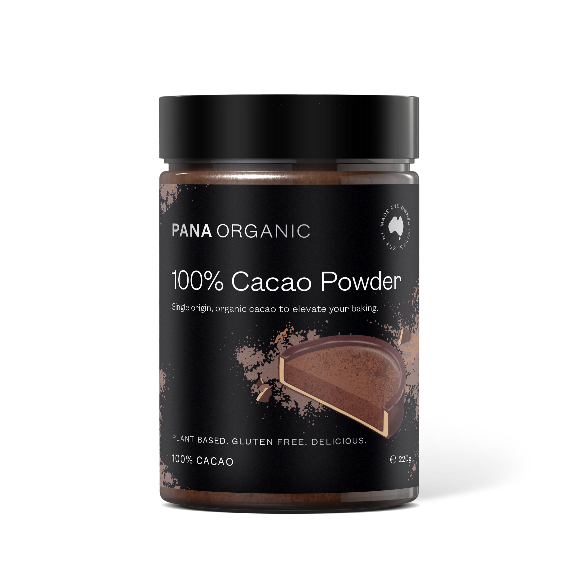 100% Pure Cacao Powder - 220g Jar