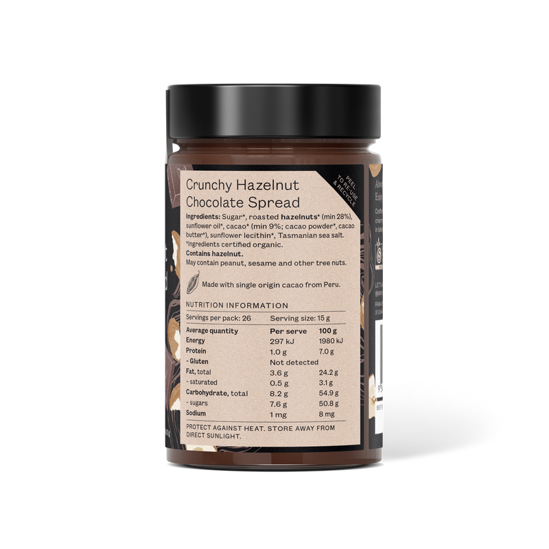 Crunchy Hazelnut Chocolate Spread