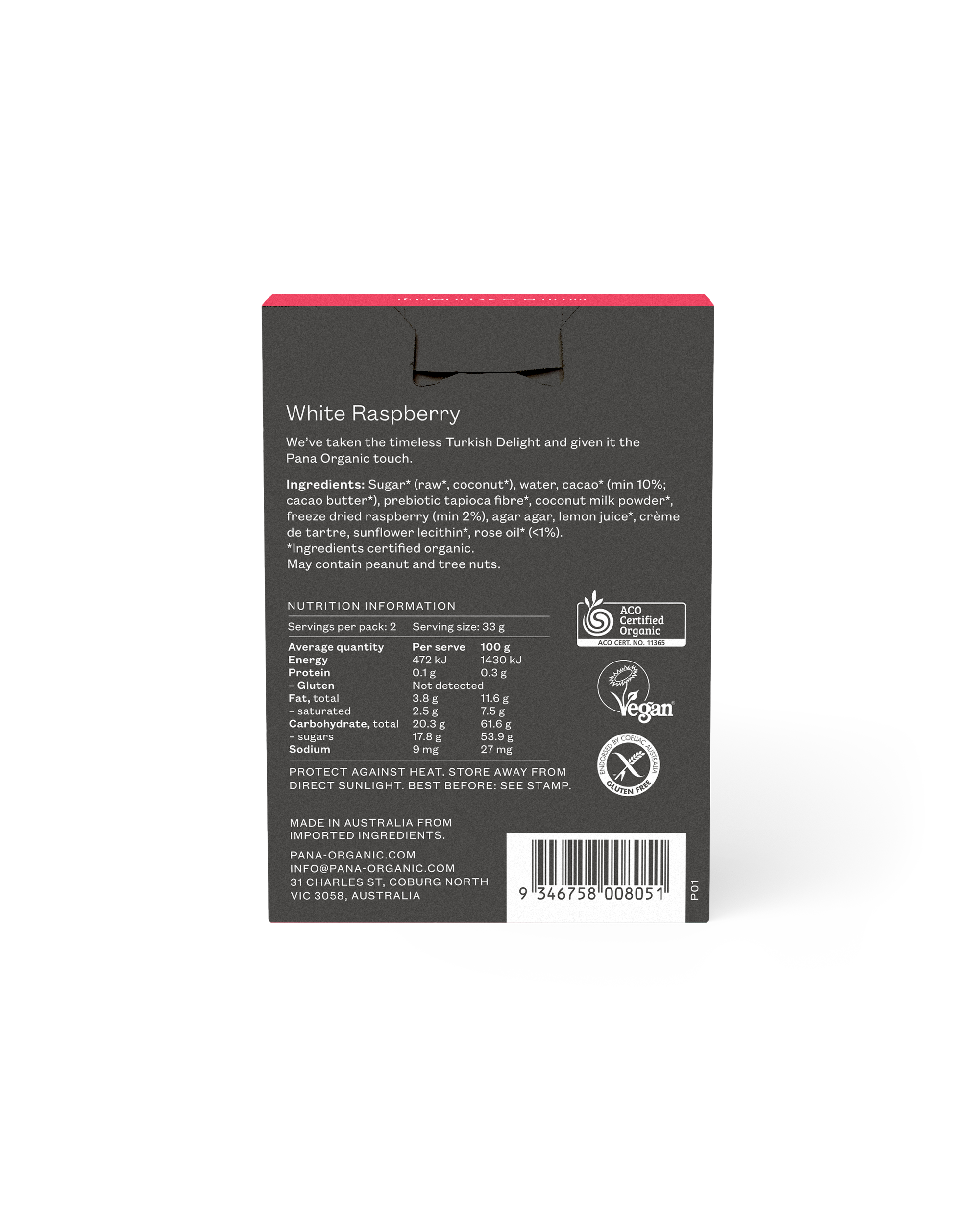 Raspberry & White Chocolate Turkish Delight