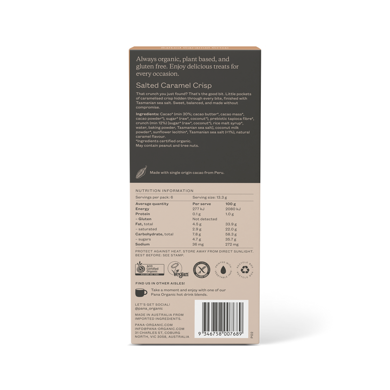 80g Salted Caramel Crunch Chocolate