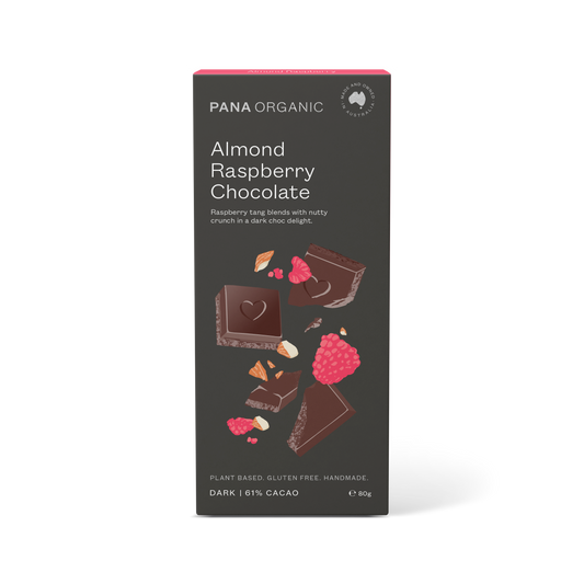 80g Almond Raspberry Dark Chocolate