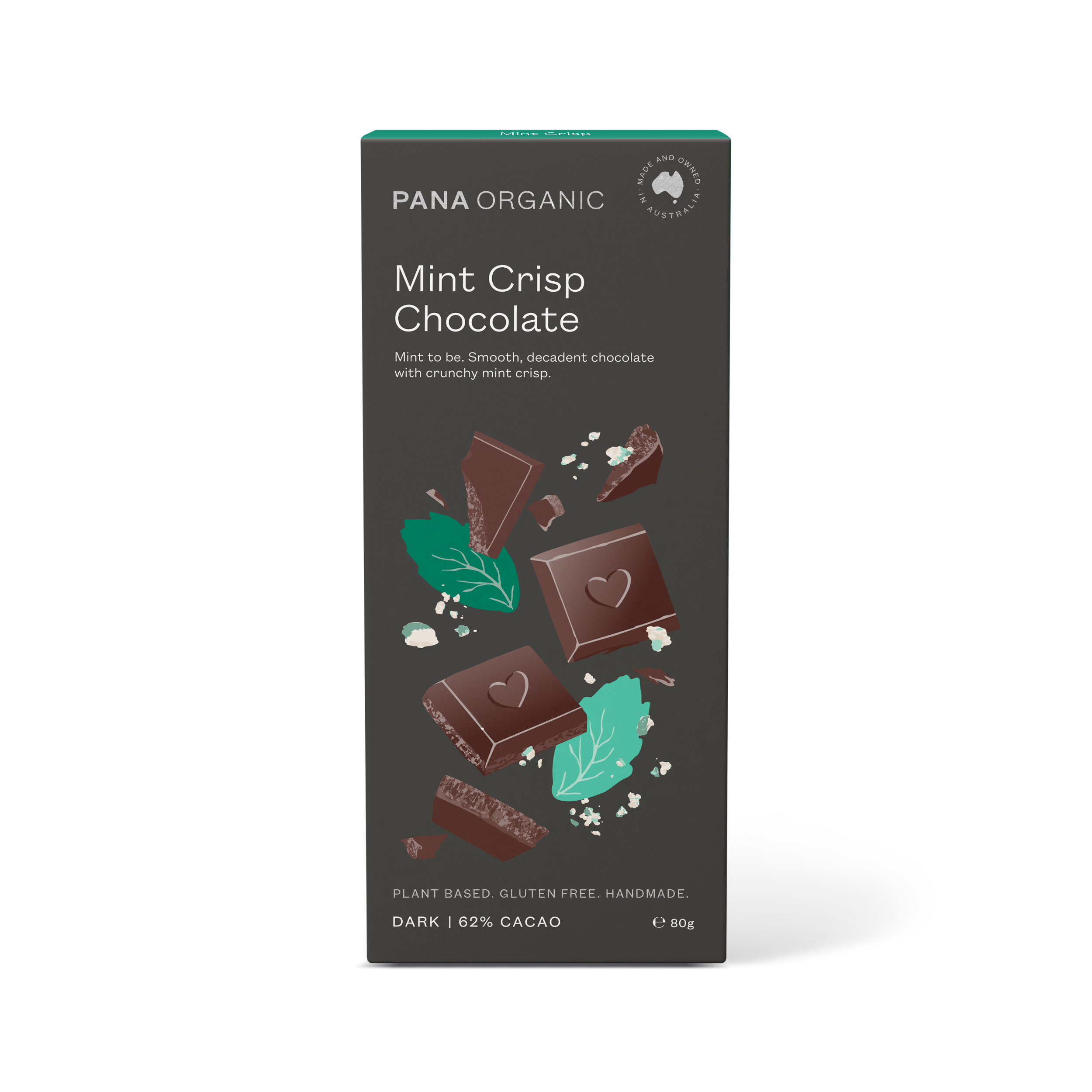 80g Mint Crisp Dark Chocolate