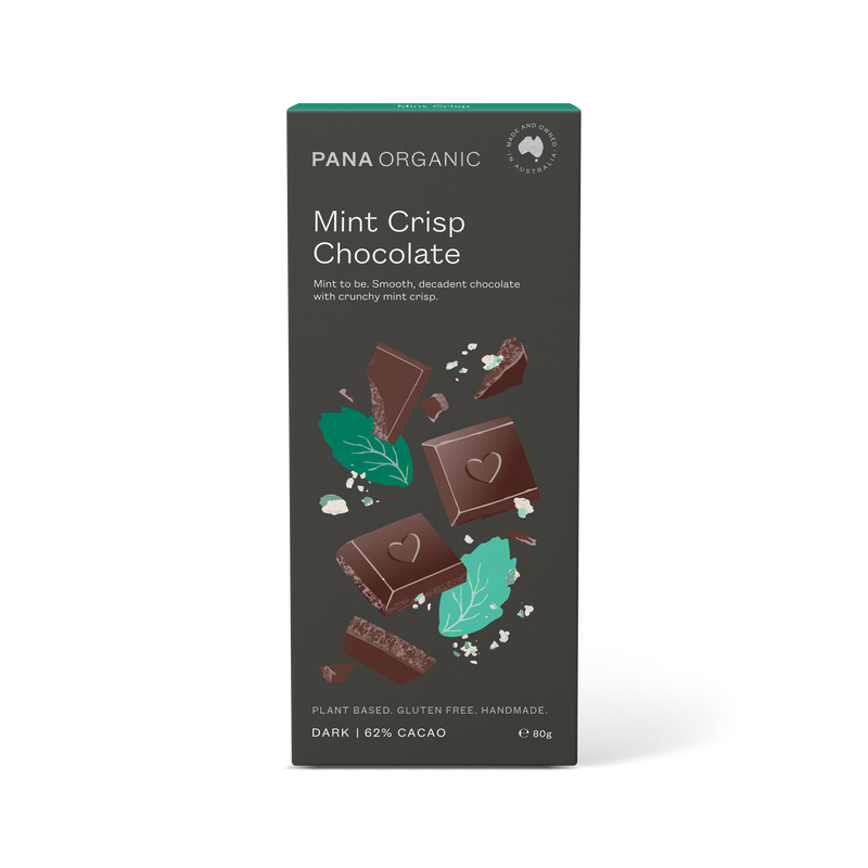 80g Mint Crisp Dark Chocolate