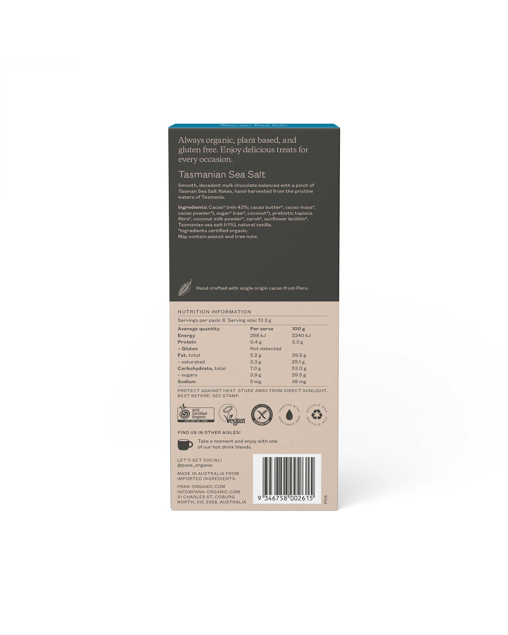 Tasmanian Sea Salt Chocolate