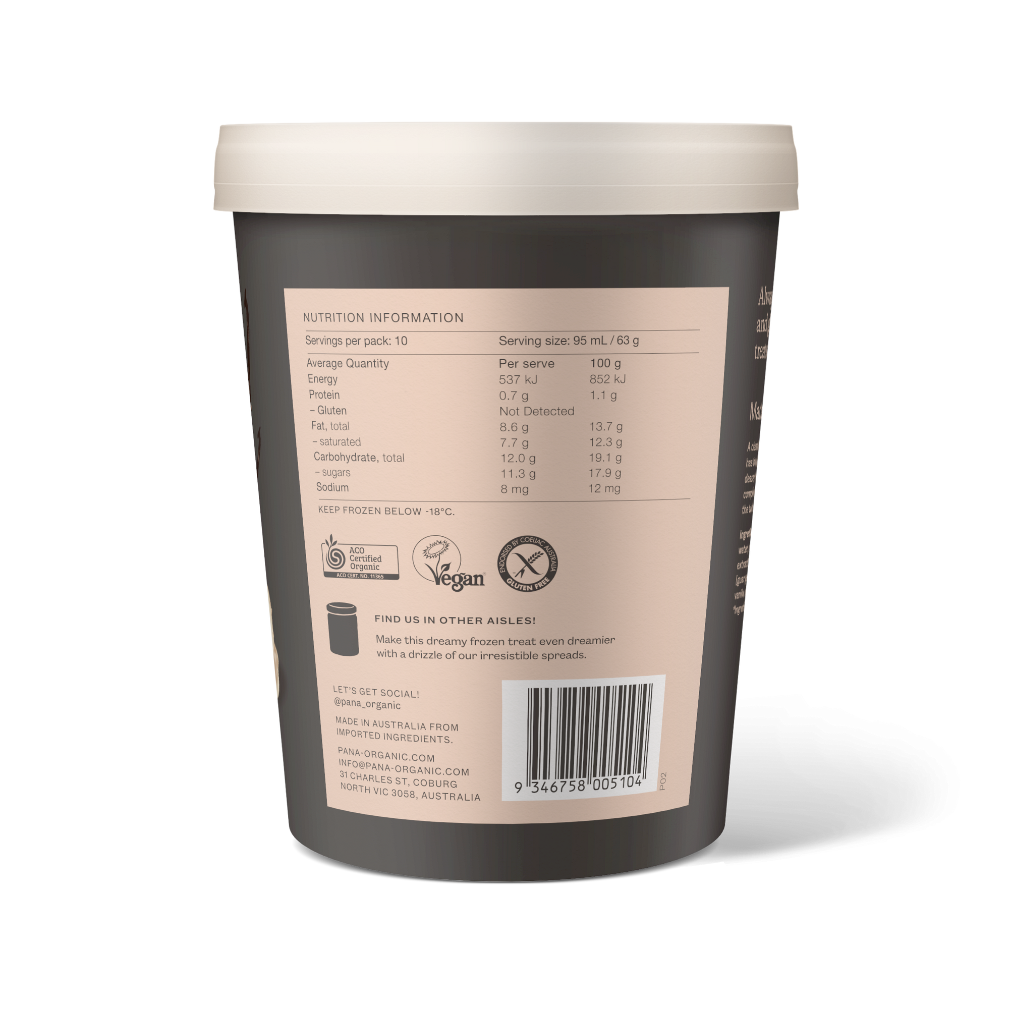 Madagascan Vanilla Bean Frozen Treat