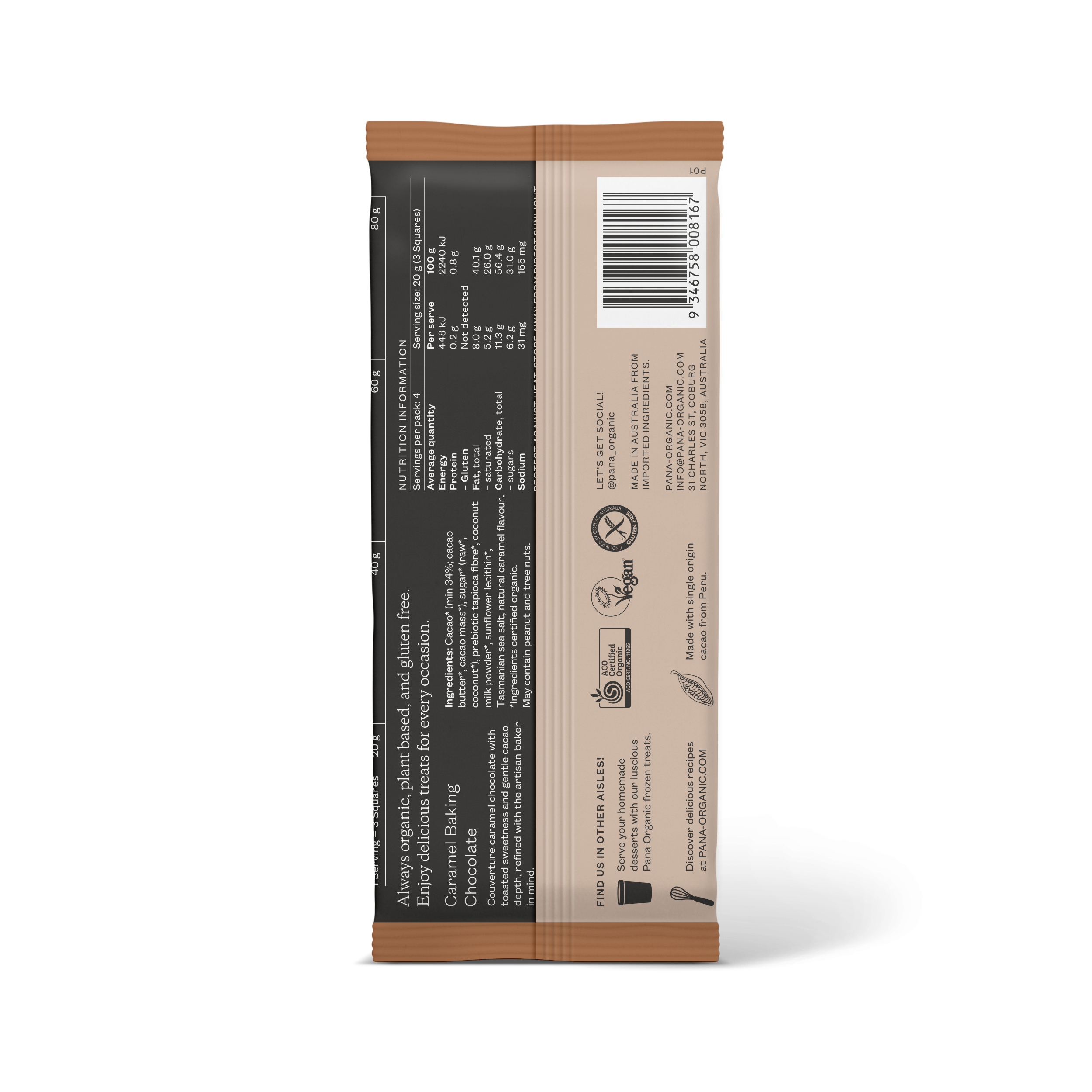 Caramel Baking Couverture Chocolate