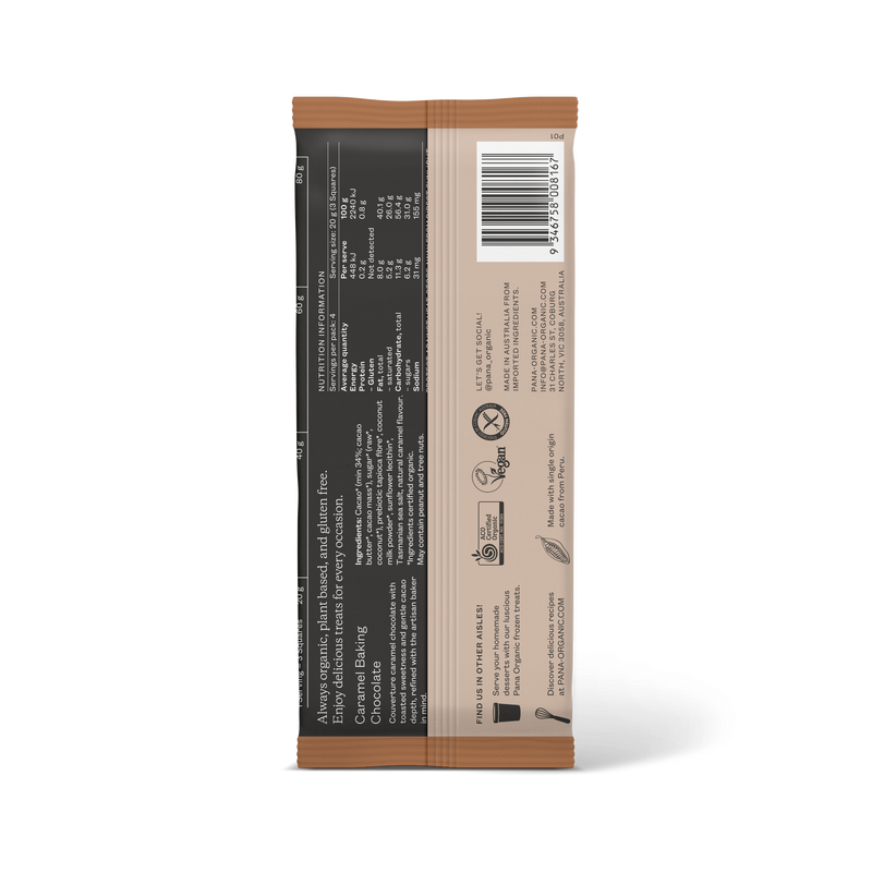 Caramel Baking Couverture Chocolate