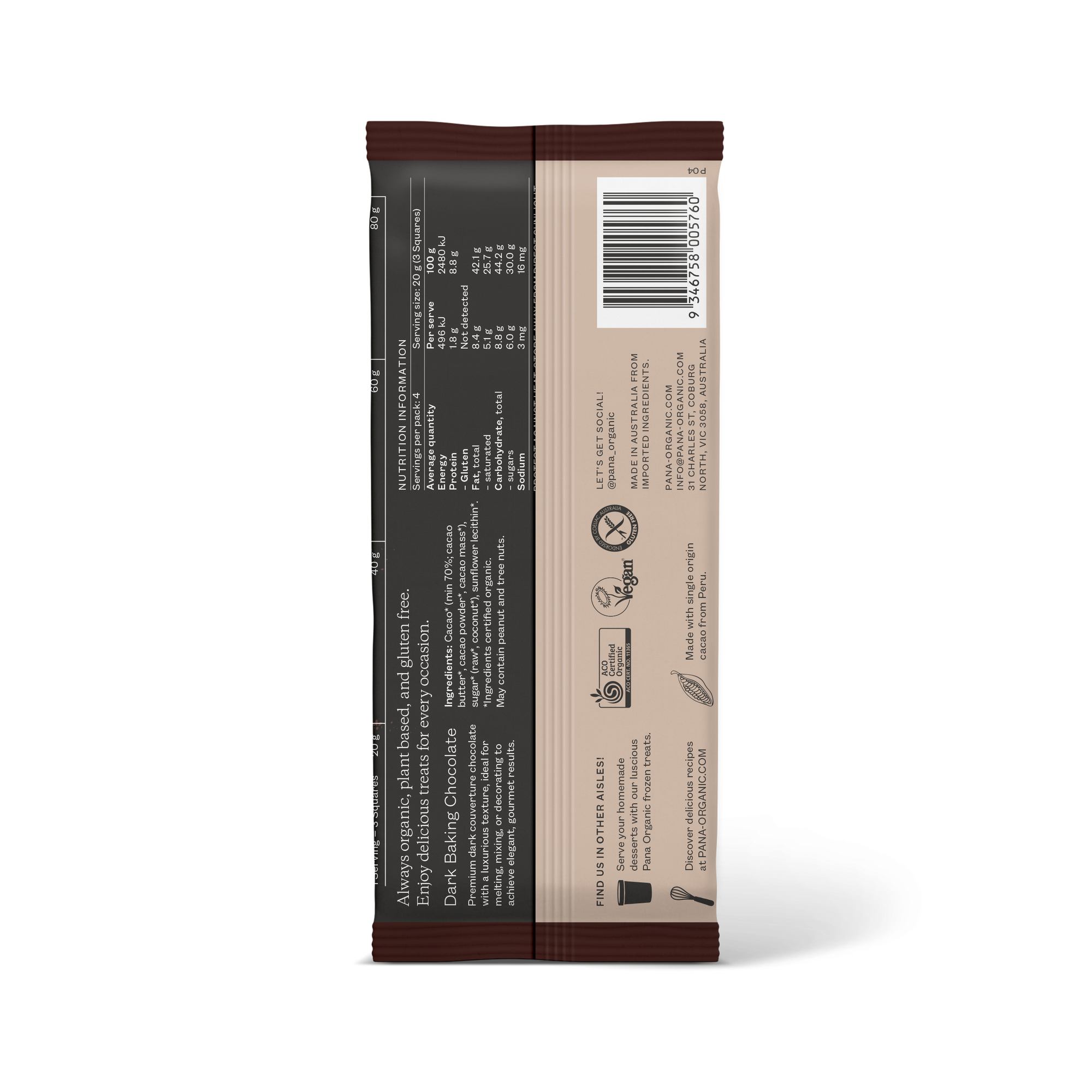 Dark Baking Couverture Chocolate