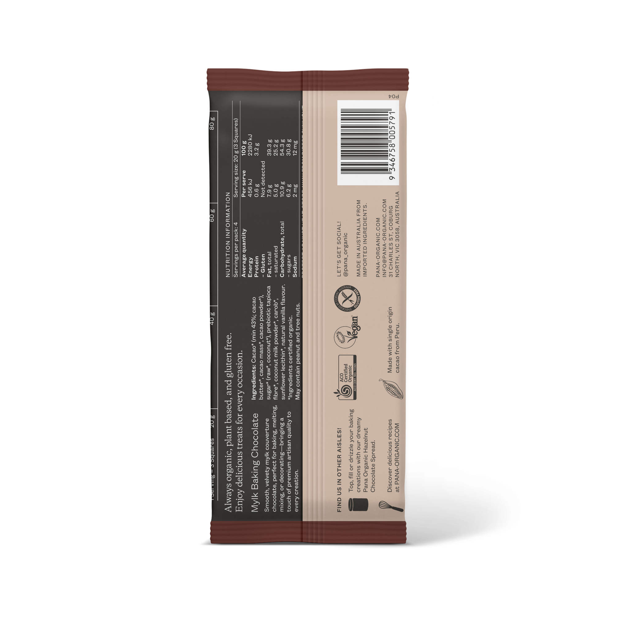 Mylk Baking Couverture Chocolate Block