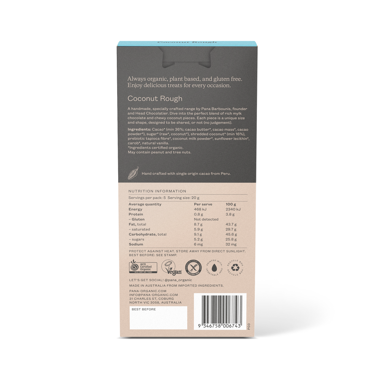 Coconut Rough Thins - Pana Organic | Plant based. Gluten Free. Delicious.