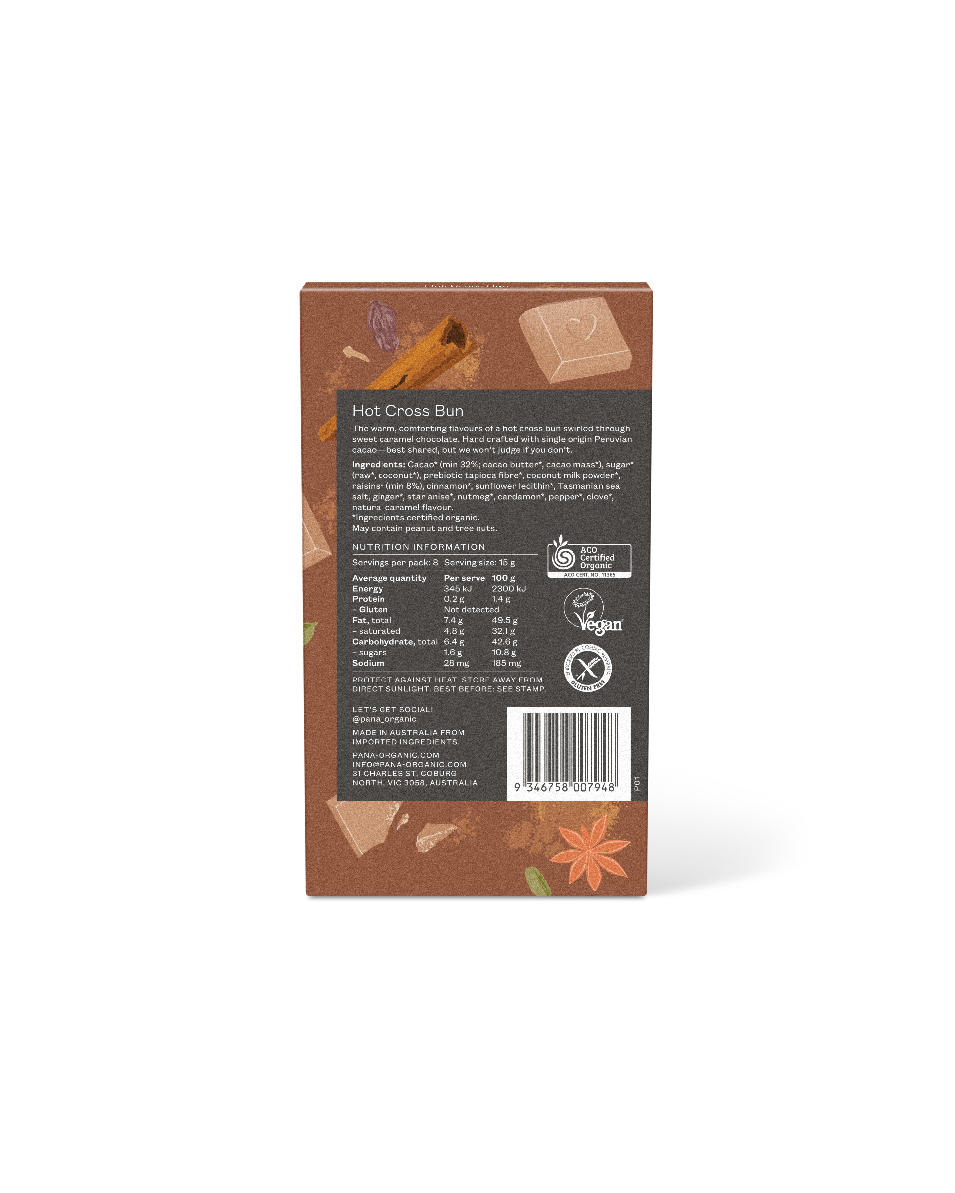 Hot Cross Bun Caramel Chocolate - Limited Edition