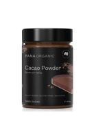 Pure organic raw cacao powder, rich in antioxidants and full of intense chocolate flavour.