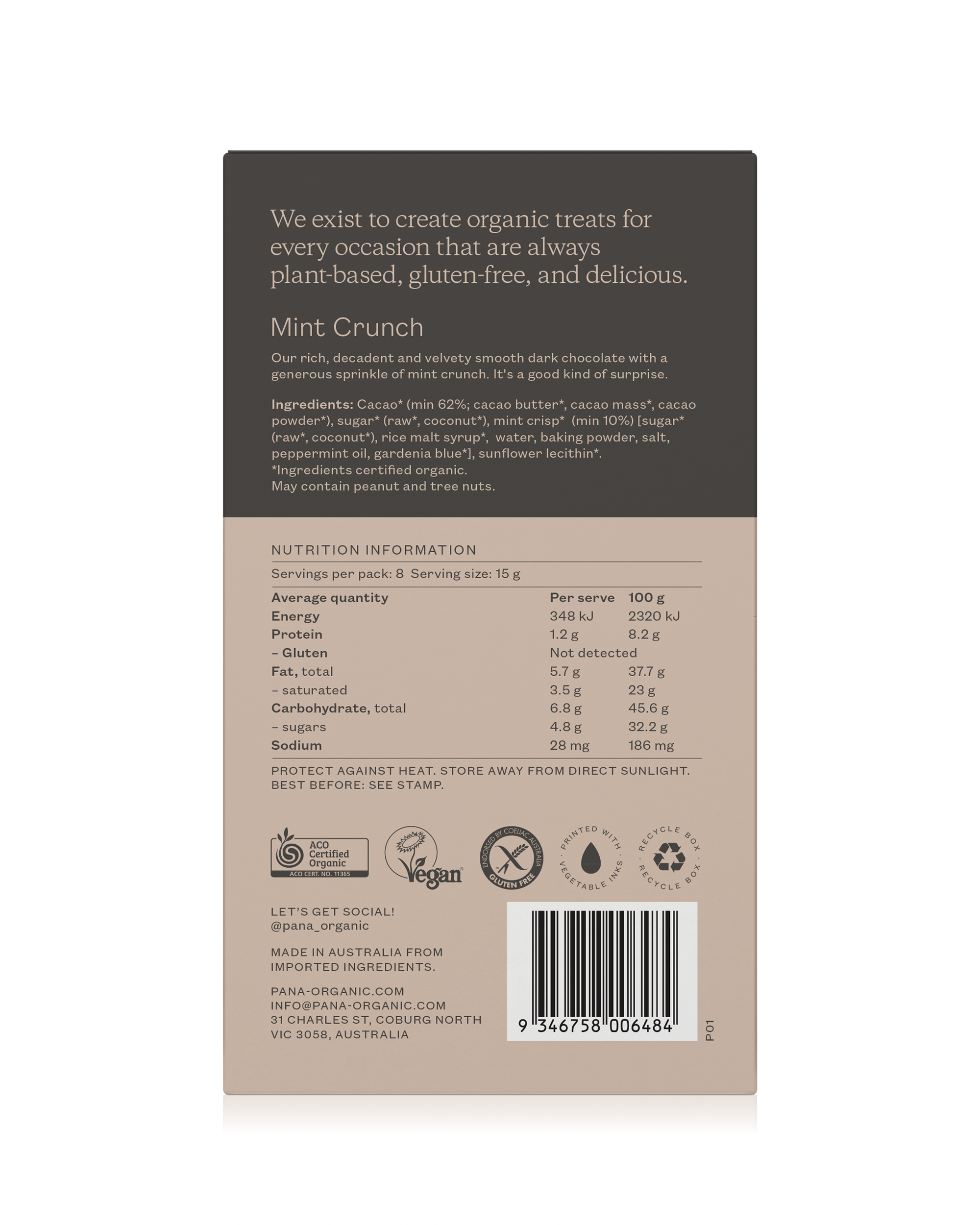 A delicious mix of Pana Organic’s best-selling chocolate flavors, perfect for sharing or enjoying solo. Made with premium organic chocolate ingredients.