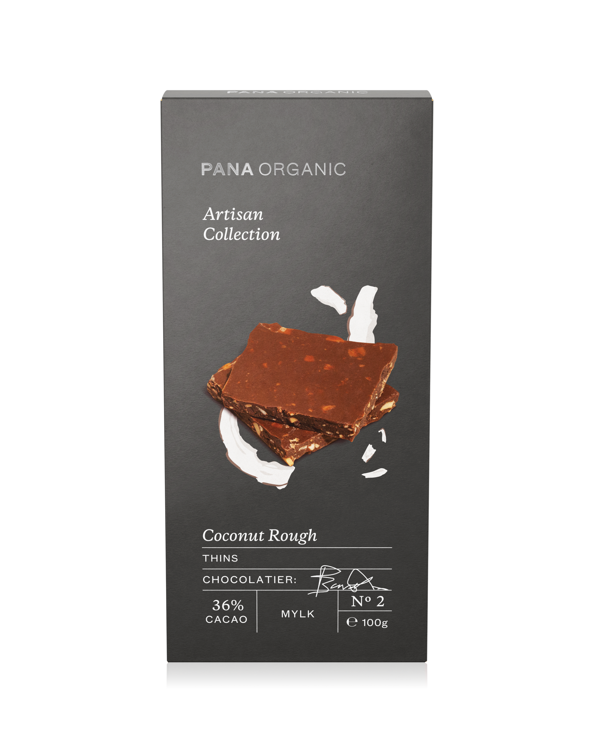 Thin and crispy chocolate with delicate coconut flakes.