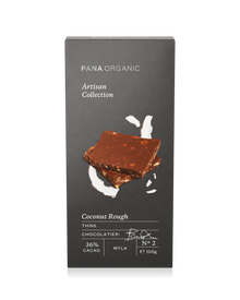 Thin and crispy chocolate with delicate coconut flakes.