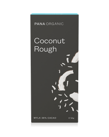 A tropical delight featuring smooth mylk chocolate with delicate toasted coconut flakes.