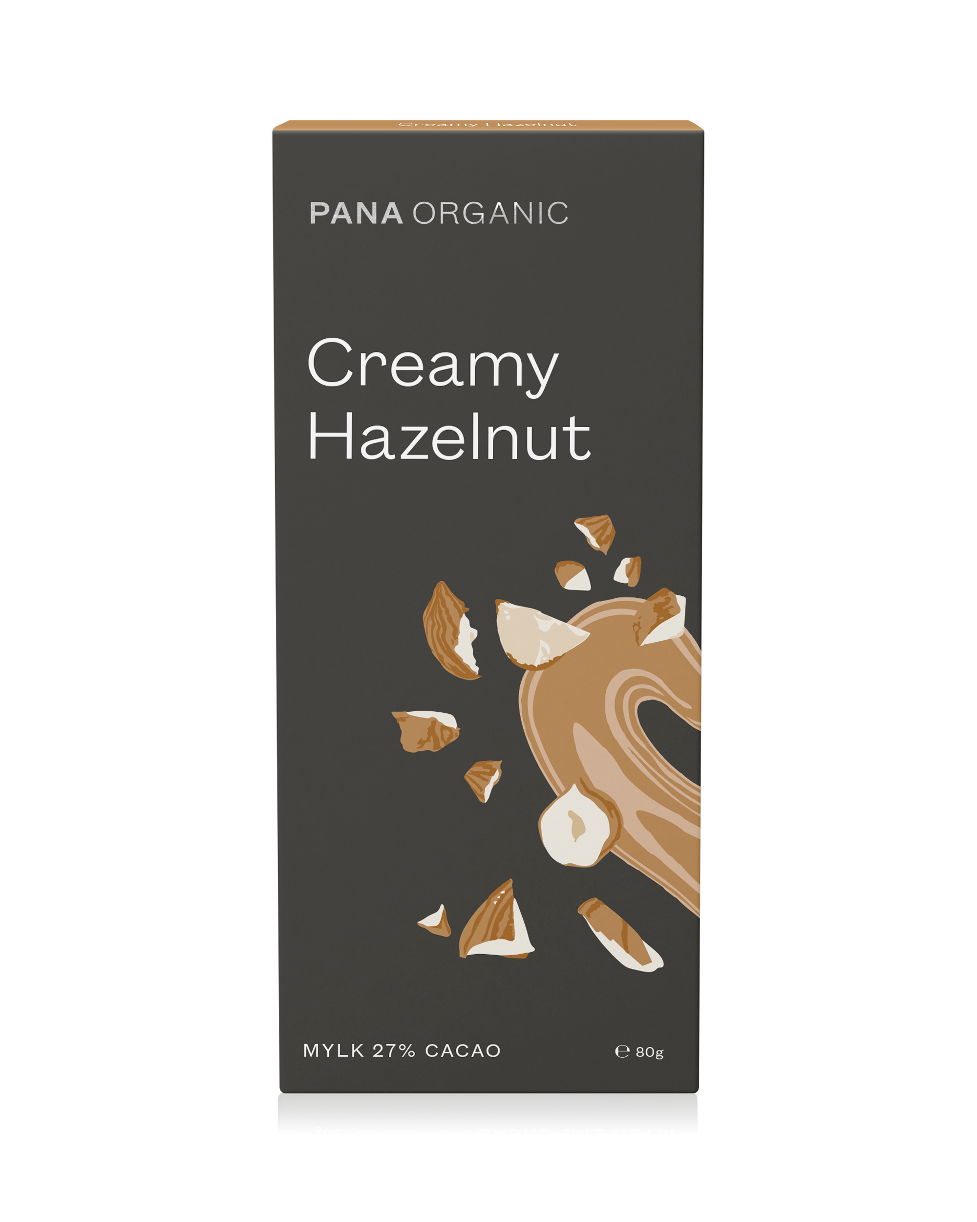 Creamy mylk chocolate mixed with pure hazelnut paste and roasted hazelnut pieces for a nutty indulgence.