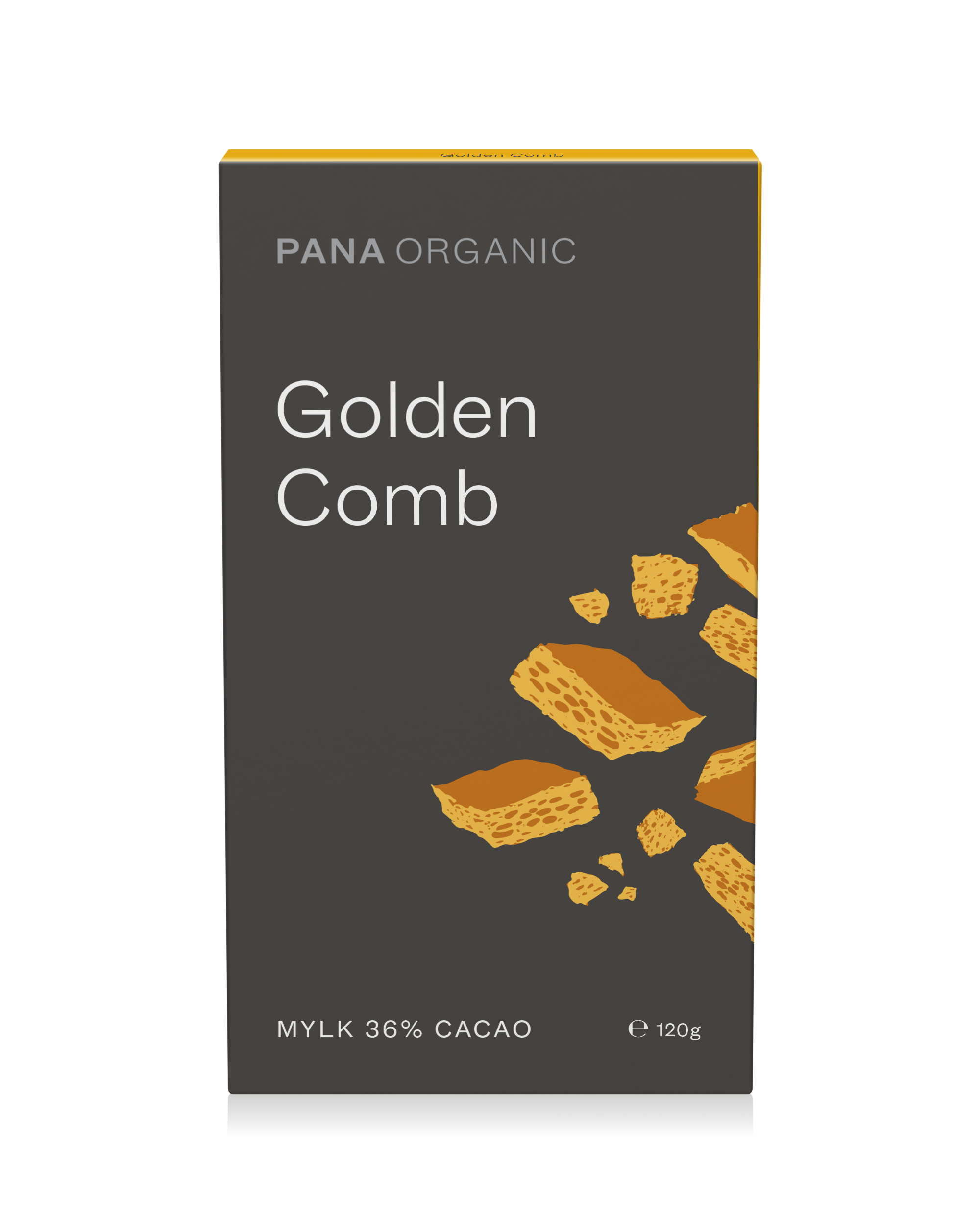 A crunchy golden honeycomb chocolate with smooth Pana chocolate.