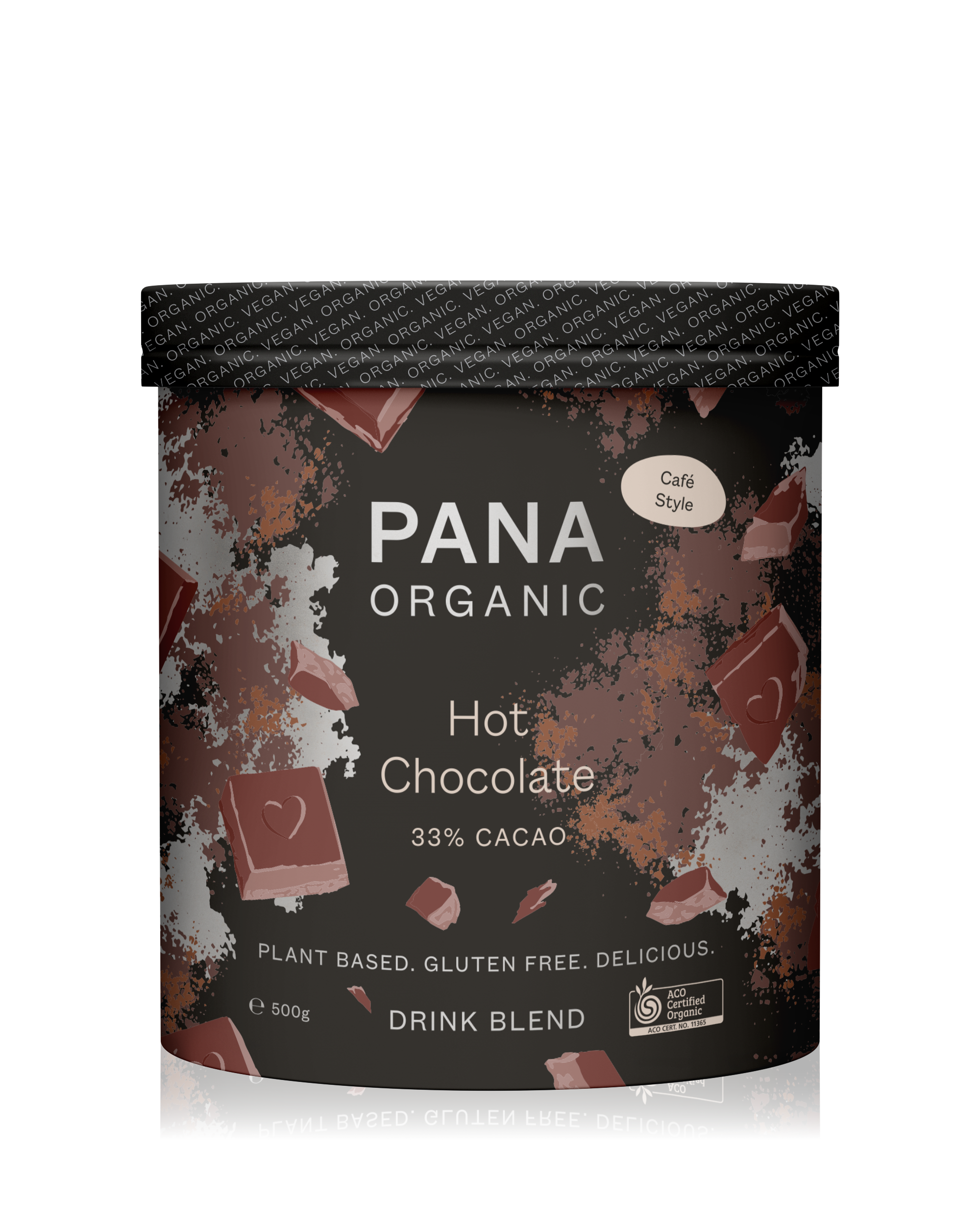 A smooth and sweet 33% cacao hot chocolate blend, perfect for cozy moments.