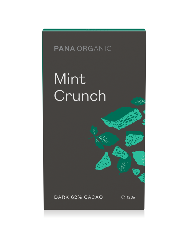 A rich, crunchy dark chocolate with a refreshing minty twist.