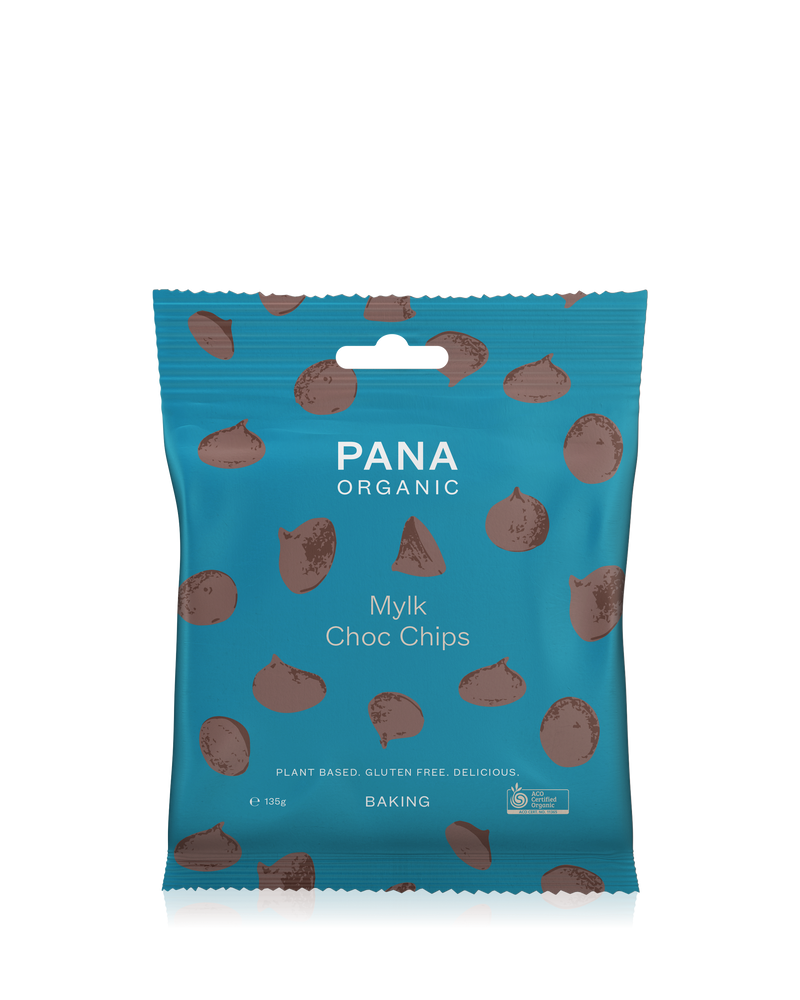 Smooth and creamy mylk chocolate chips, ideal for plant-based and gluten-free desserts.