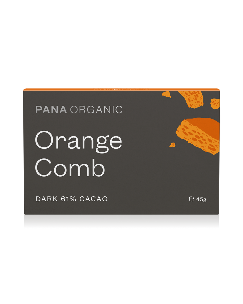 A crunchy and sweet plant-based chocolate infused with natural orange flavor.