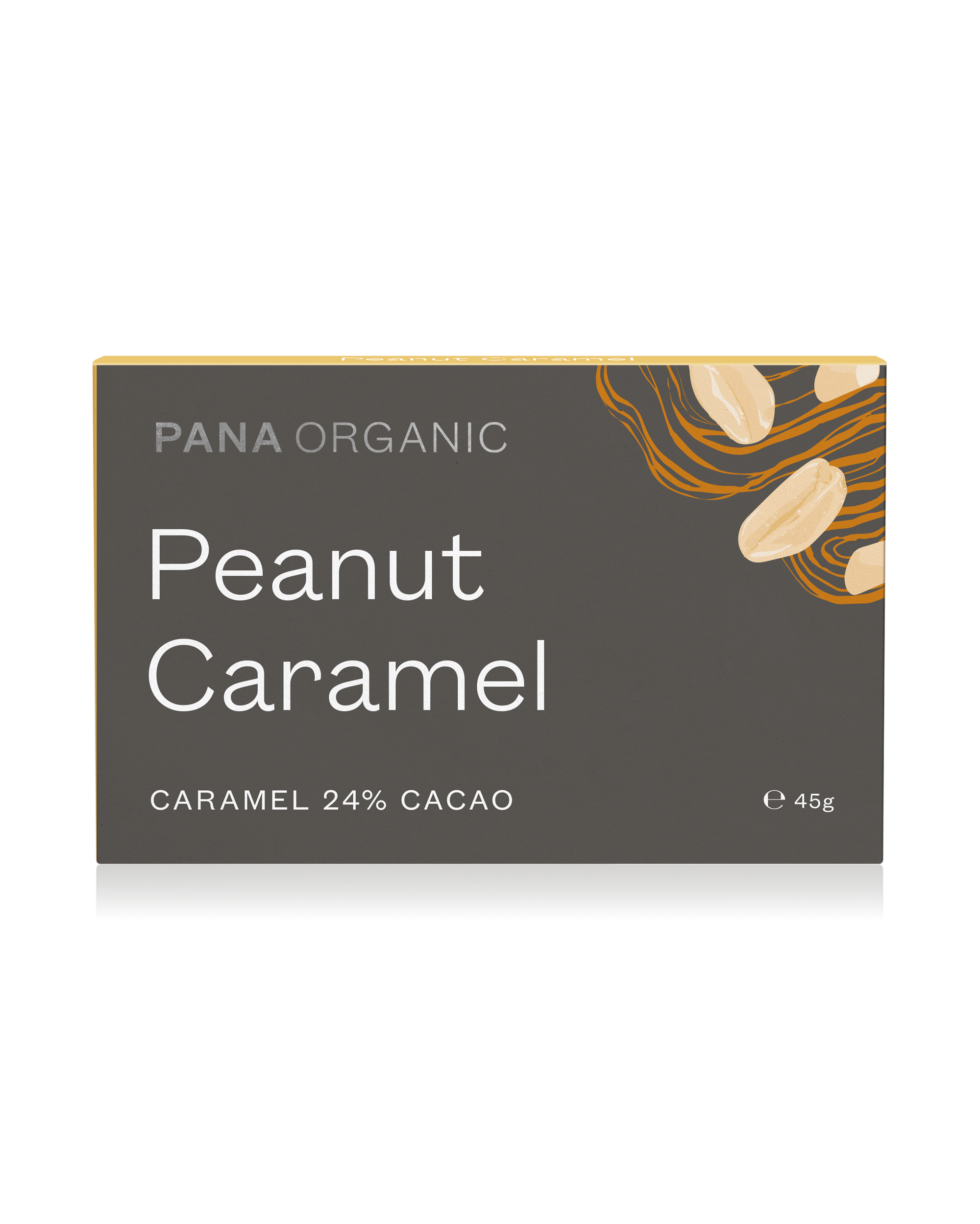 Velvety caramel chocolate blended with crunchy organic peanuts for the perfect sweet and nutty bite.