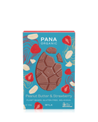 A sustainable flat chocolate bar made with smooth mylk chocolate and crunchy golden honeycomb pieces, crafted with cacao powder and minimal packaging for an eco-friendly indulgence.