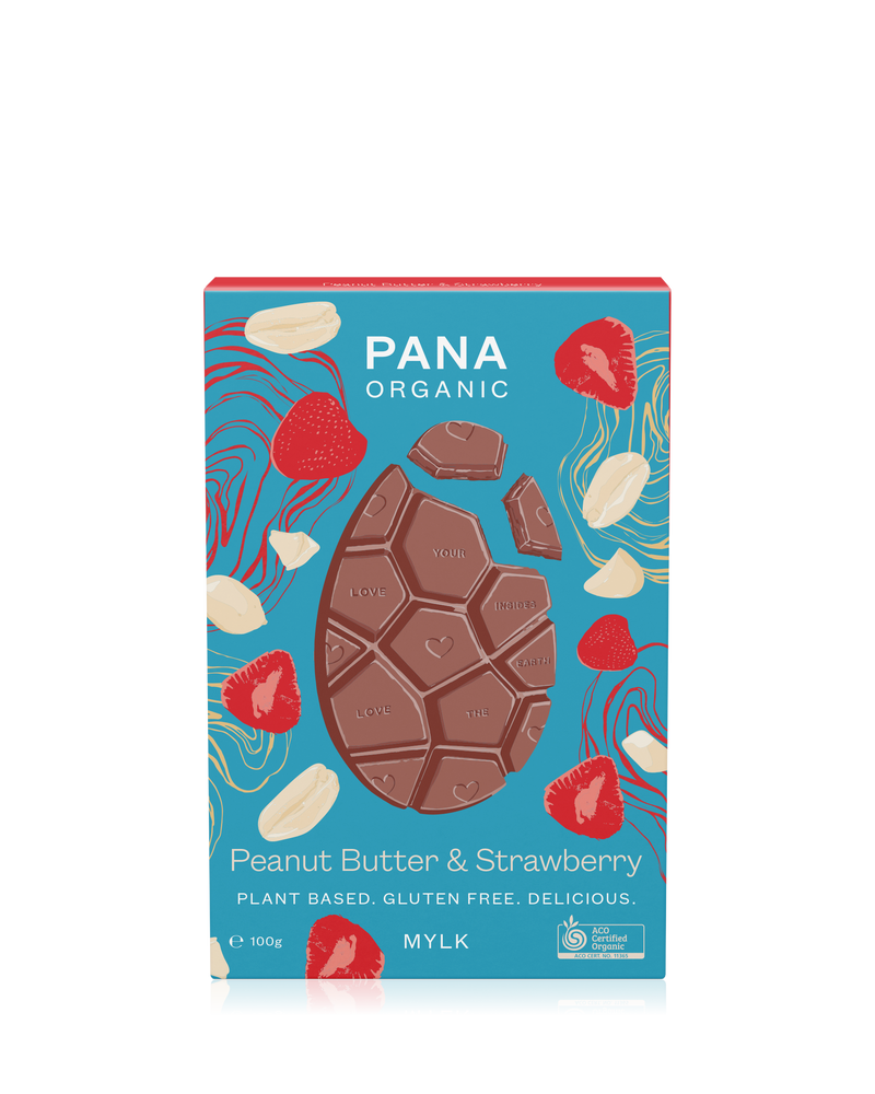 A sustainable flat chocolate bar made with smooth mylk chocolate and crunchy golden honeycomb pieces, crafted with cacao powder and minimal packaging for an eco-friendly indulgence.