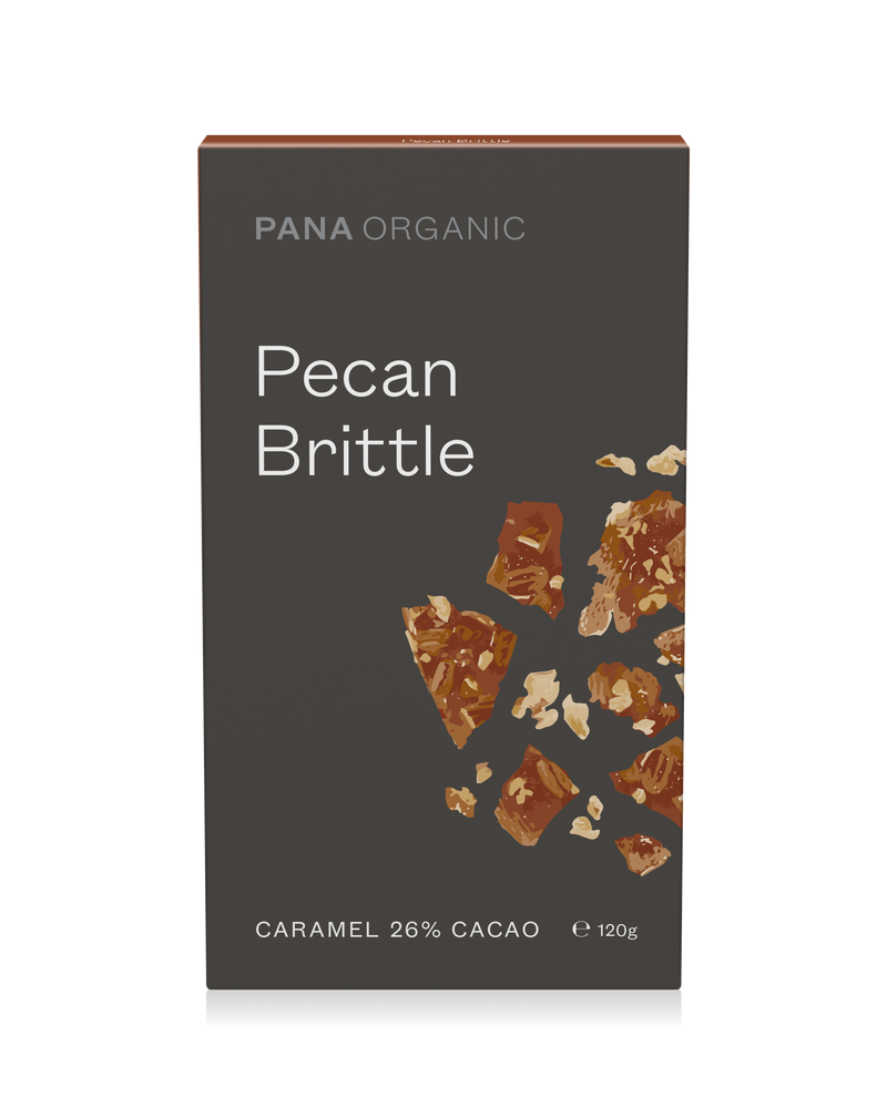 A sweet and nutty pecan brittle infused with rich chocolate.