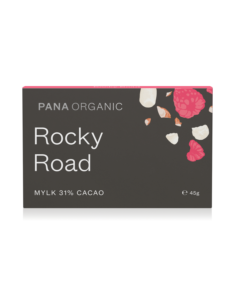 A plant-based and gluten-free rocky road chocolate treat.