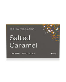 A perfect balance of sweet and salty caramel chocolate, made with organic and plant-based ingredients.