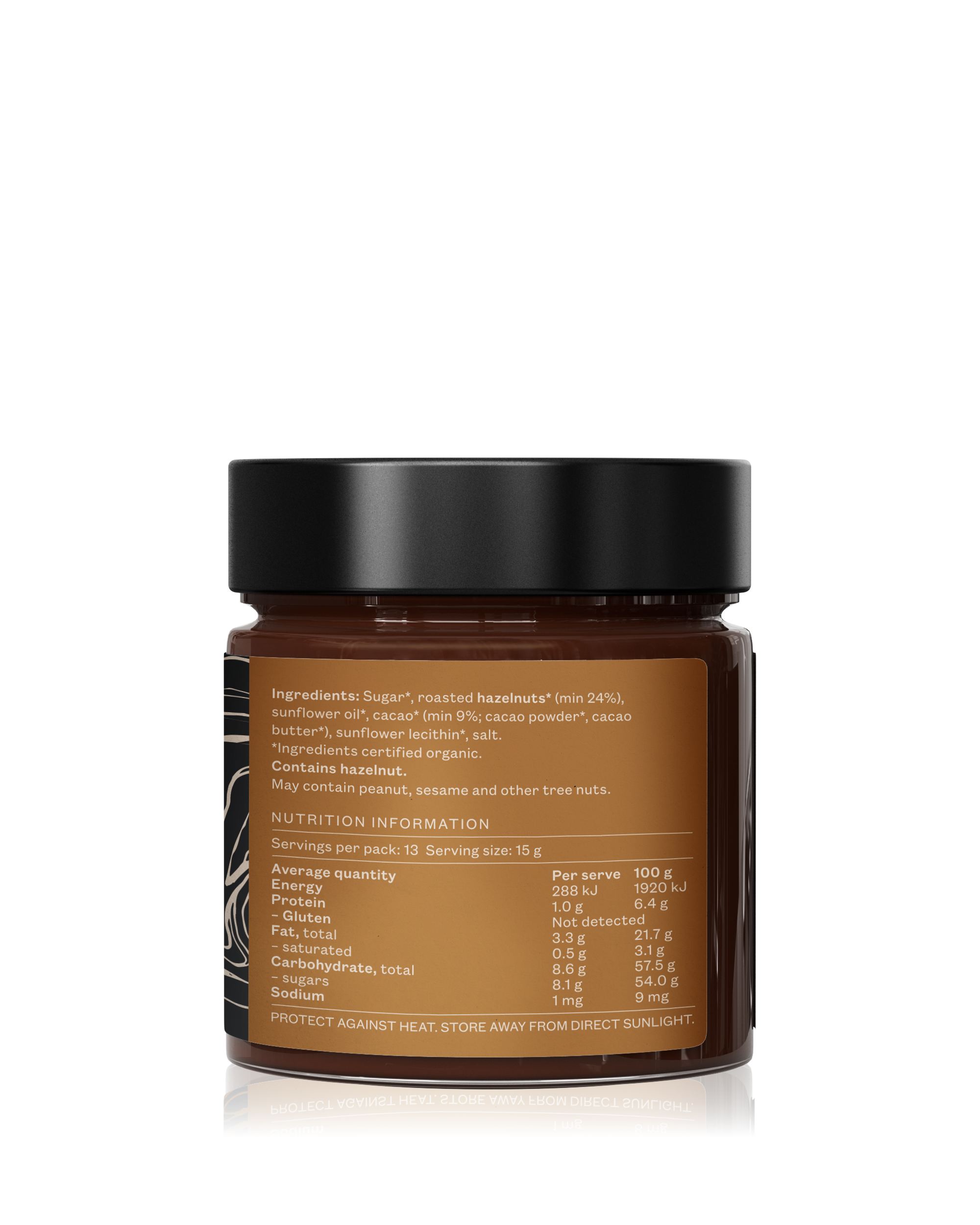 A smooth and creamy hazelnut chocolate spread, perfect for spooning straight from the jar. Certified vegan and organic.