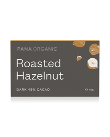 An assortment of handmade and hand-wrapped organic chocolate bar from Pana Organic, perfect for on-the-go snacking or indulging in mixed flavors.