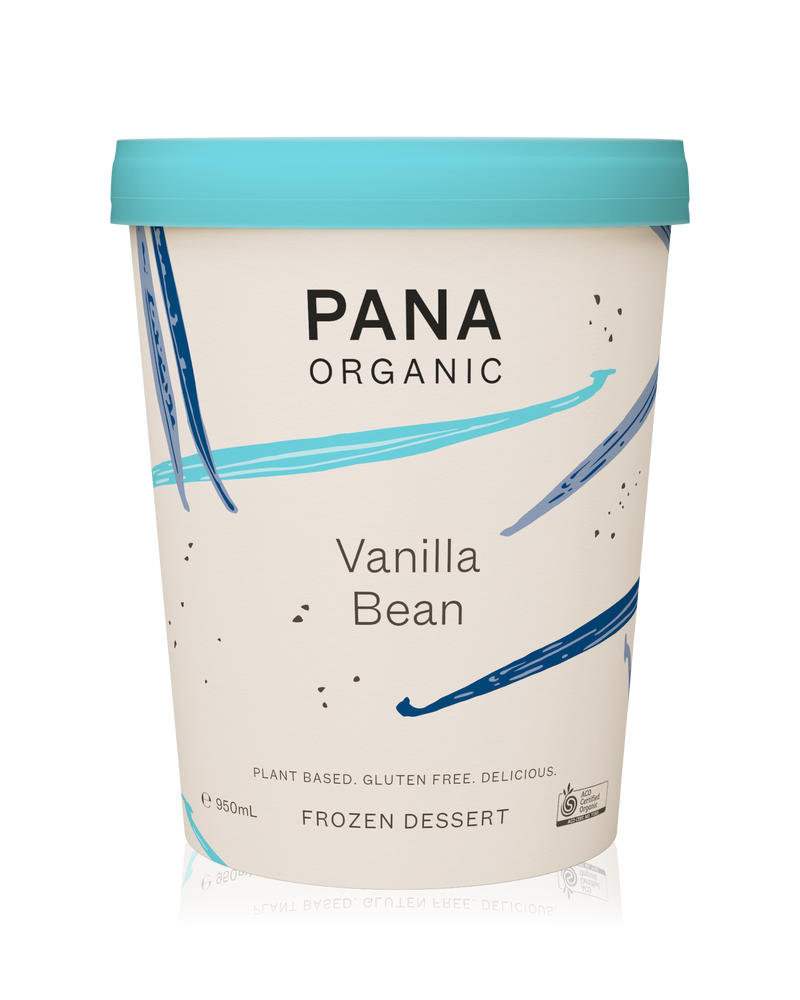 A smooth and creamy coconut-based frozen dessert infused with real vanilla bean. Certified vegan and gluten-free.