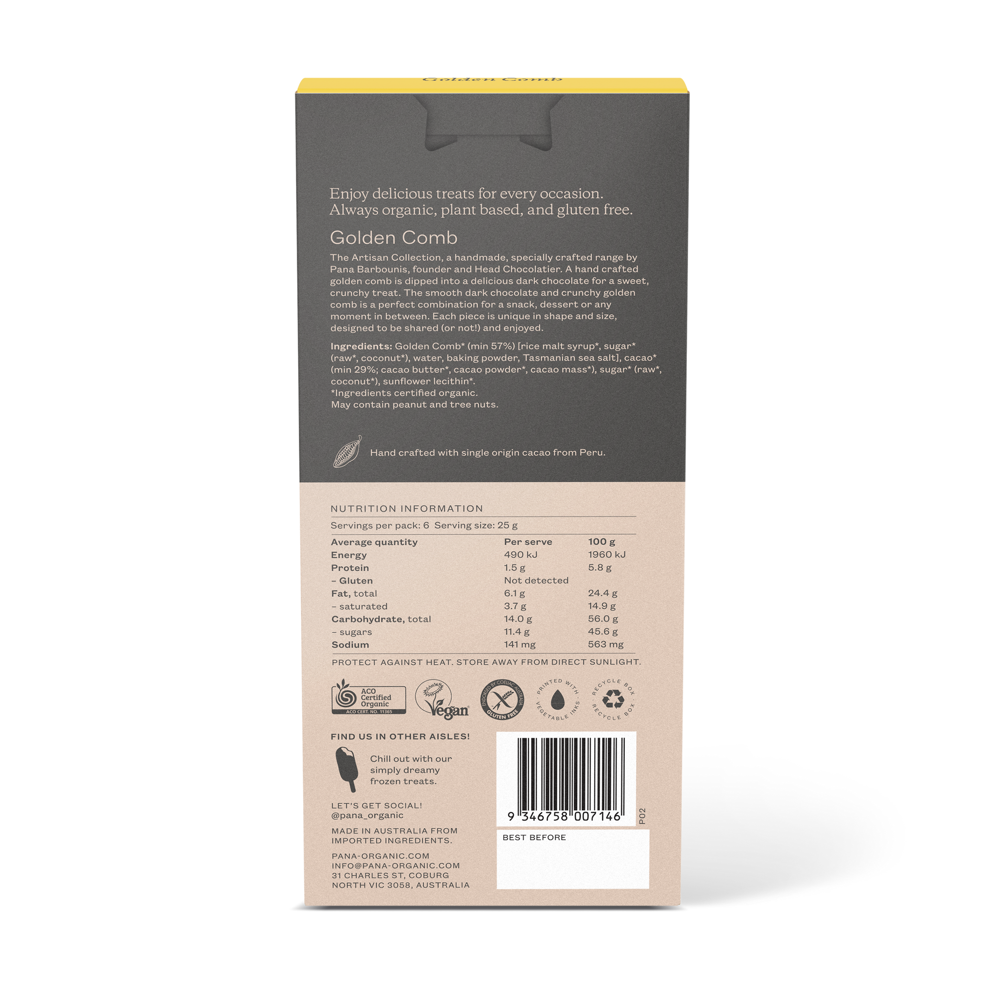 The Artisan Collection | Golden Comb Chocolate Snaps