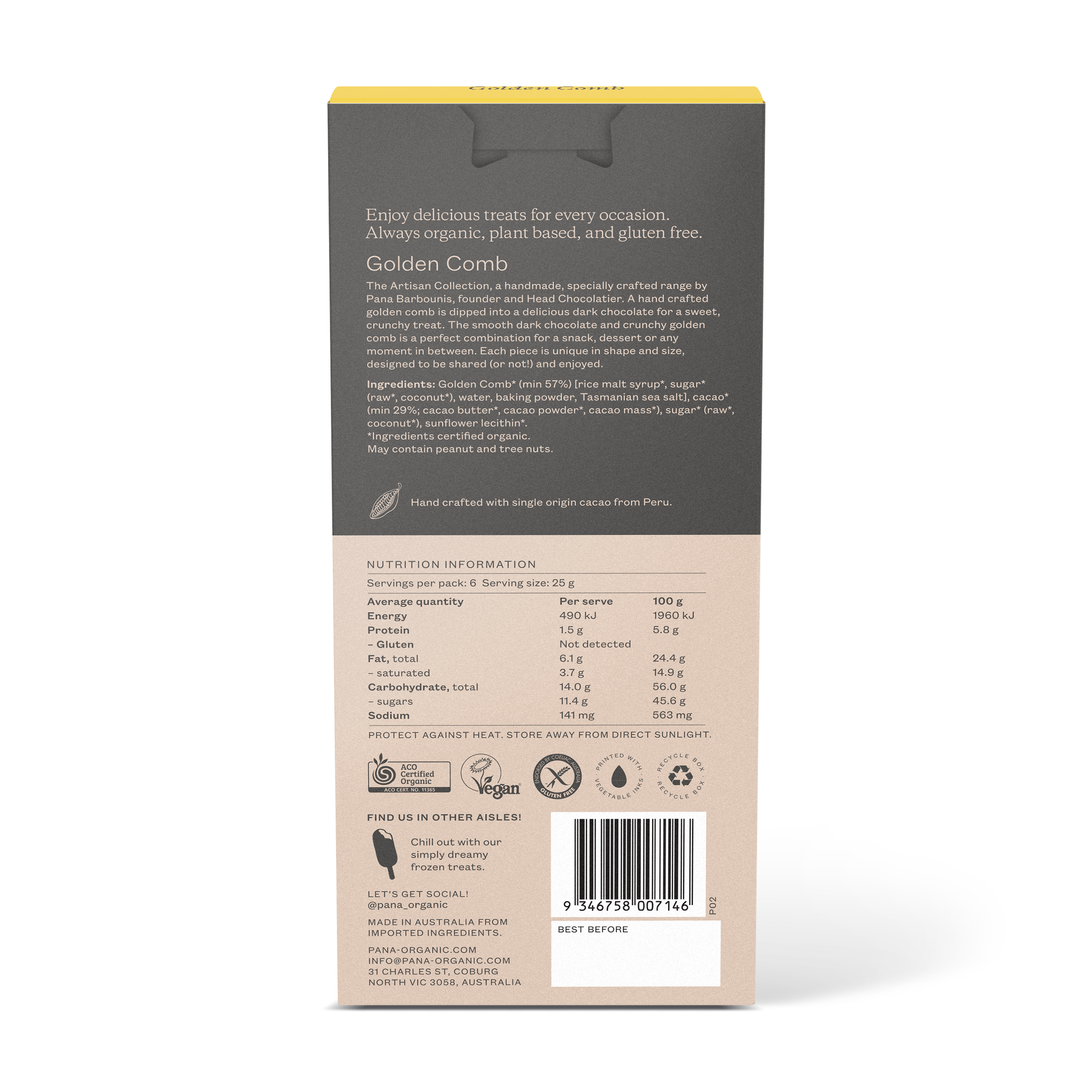 The Artisan Collection | Golden Comb Chocolate Snaps